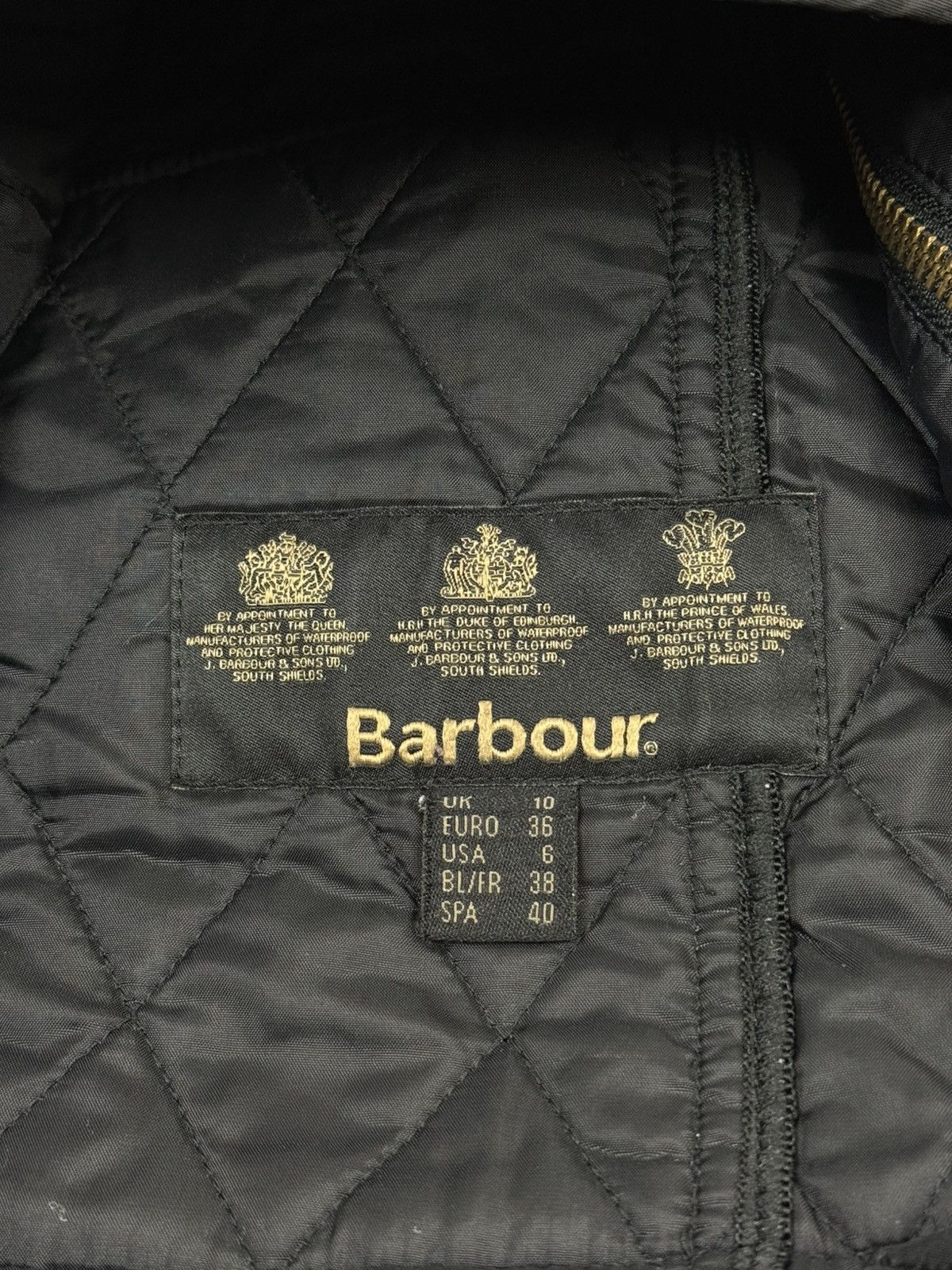 Barbour Barbour International Quilted Jacket In Black EU 36 US 6 Size M / US 6-8 / IT 42-44 - 8 Thumbnail