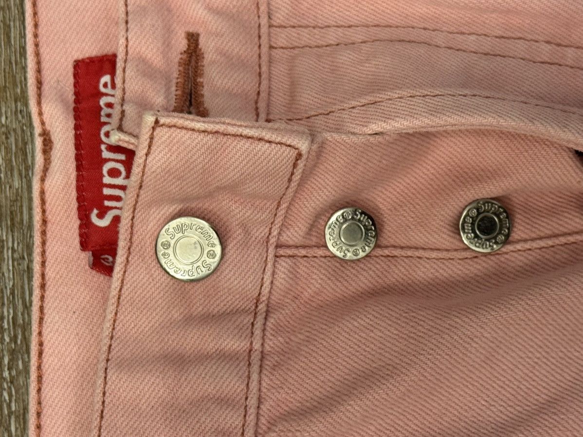 Supreme Supreme Pink Denim Pant Size US 34 / EU 50 - 3 Thumbnail