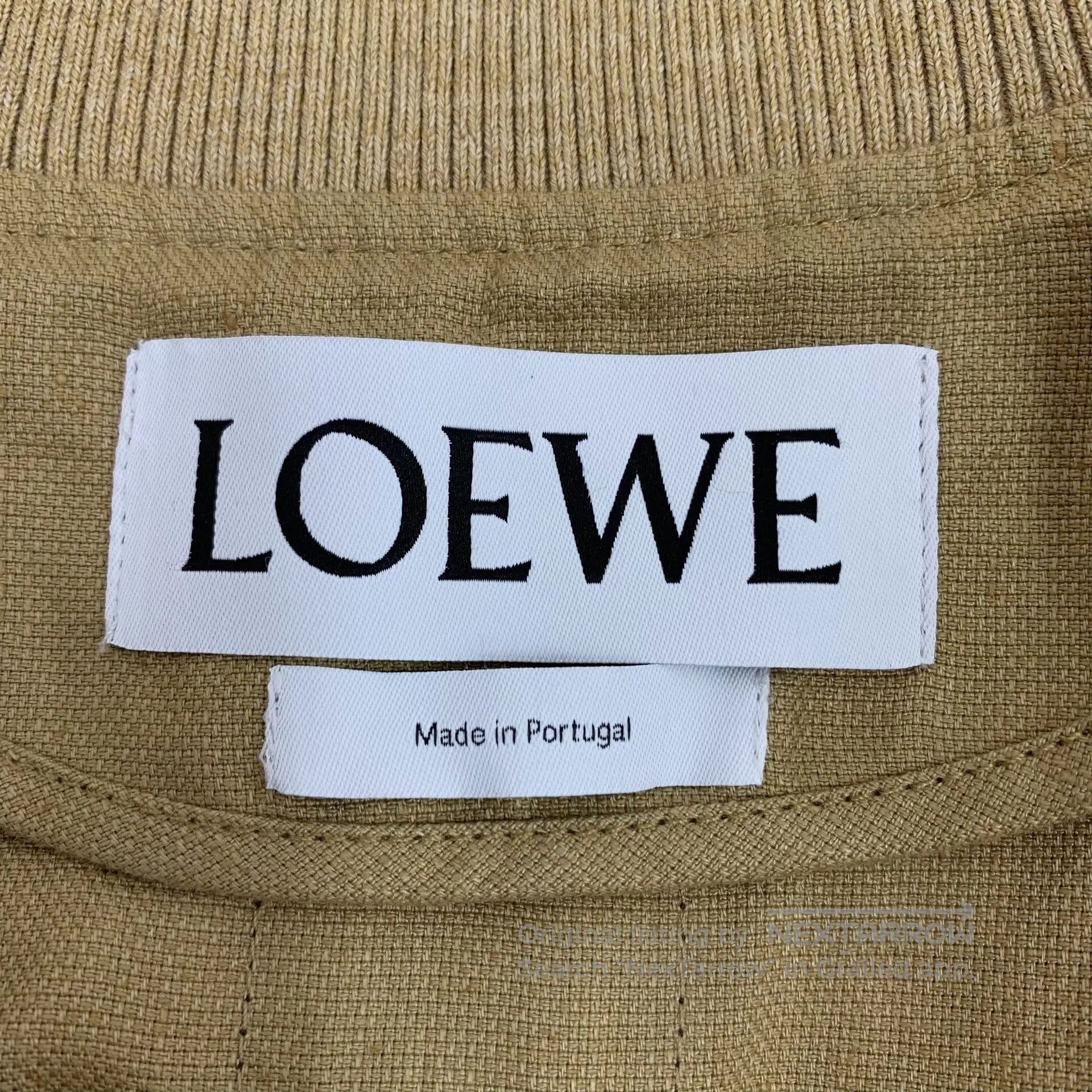 Loewe Loewe Brown Cotton-Linen Stand Collar Zip Jacket. Size XXS / US 00 / IT 34 - 5 Thumbnail