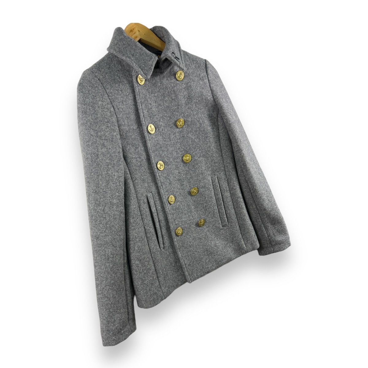 Japanese Brand ⚡️ RODEO CROWN WOOL PEACOAT MILITARY STYLE JACKET Size S / US 4 / IT 40 - 3 Thumbnail