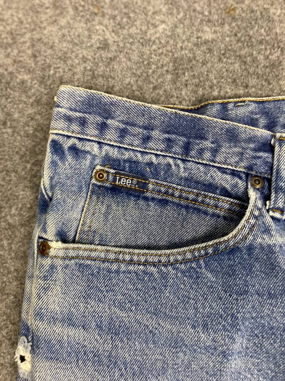 Lee vintage lee relaxed fit distressed denim Size US 44 / EU 60 - 11 Thumbnail