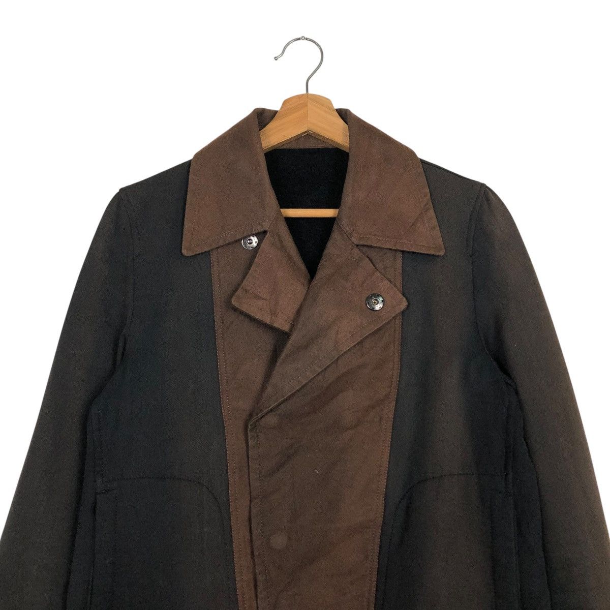 Japanese Brand 🔥VINTAGE BIKER JACKET DOUBLE COLLAR AAOW ISSEY MIYAKE Size M / US 6-8 / IT 42-44 - 5 Thumbnail