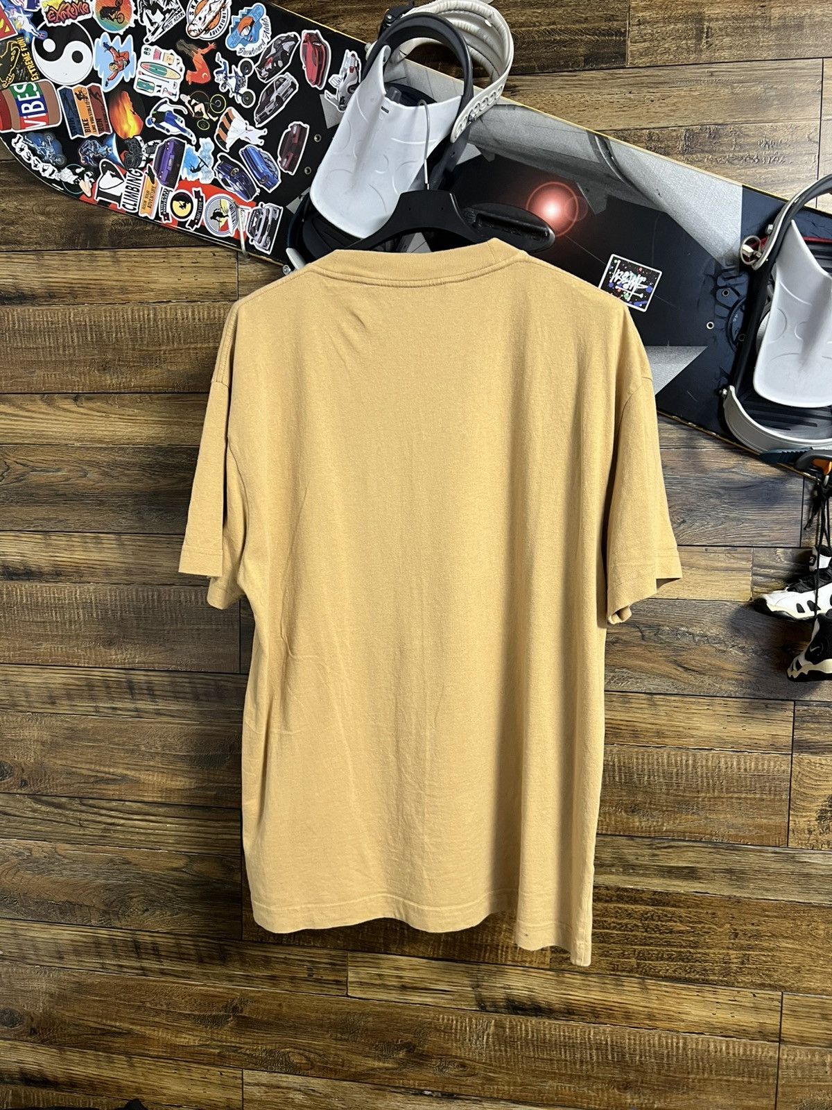 Palm Angels Palm Angels Large Tan Basic Logo Tee Size US XL / EU 56 / 4 - 2 Thumbnail