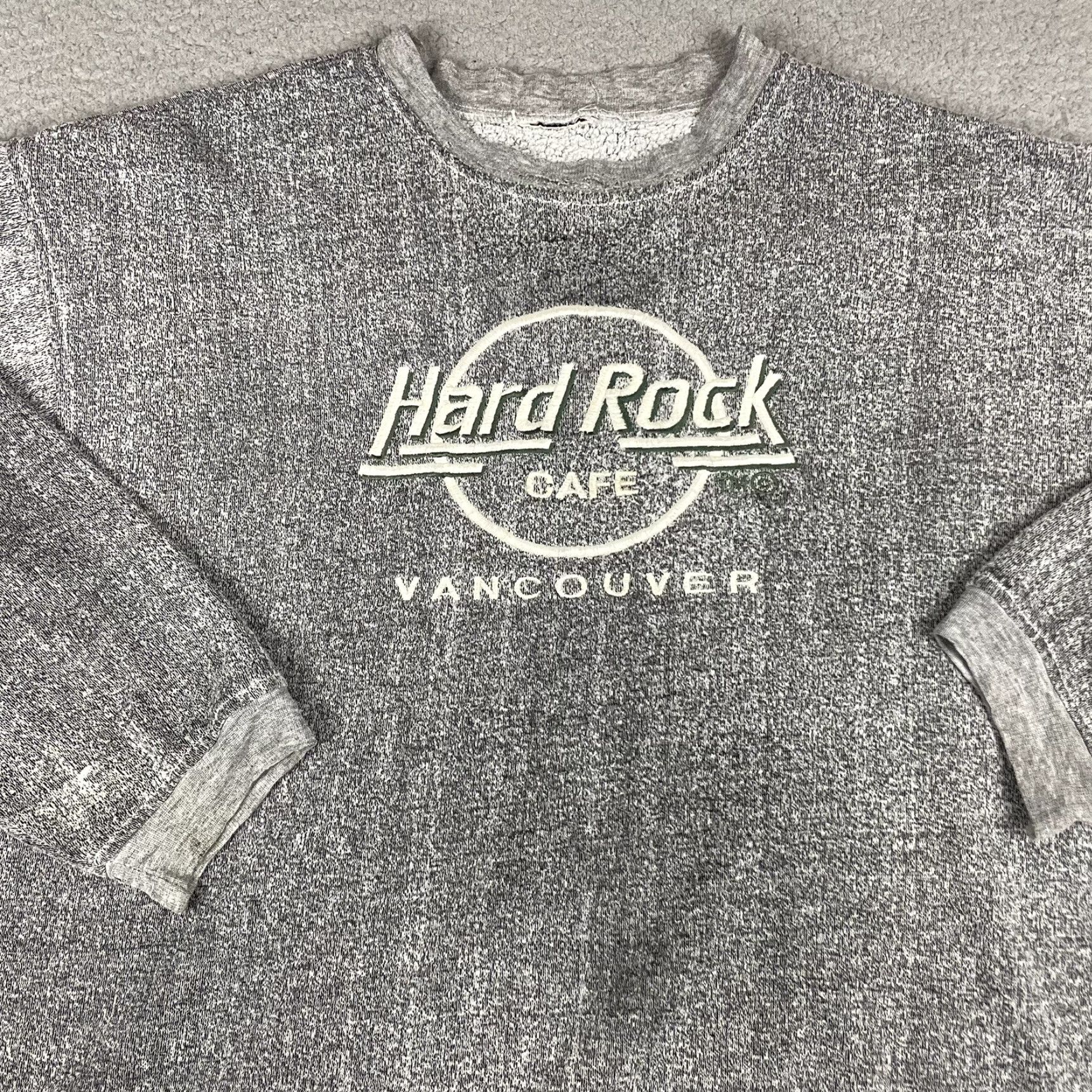 Vintage VINTAGE Hard Rock Cafe Sweatshirt Men XL White Crewneck Canada Graphic Print 90s Shirt Pullover Size US XL / EU 56 / 4 - 2 Thumbnail