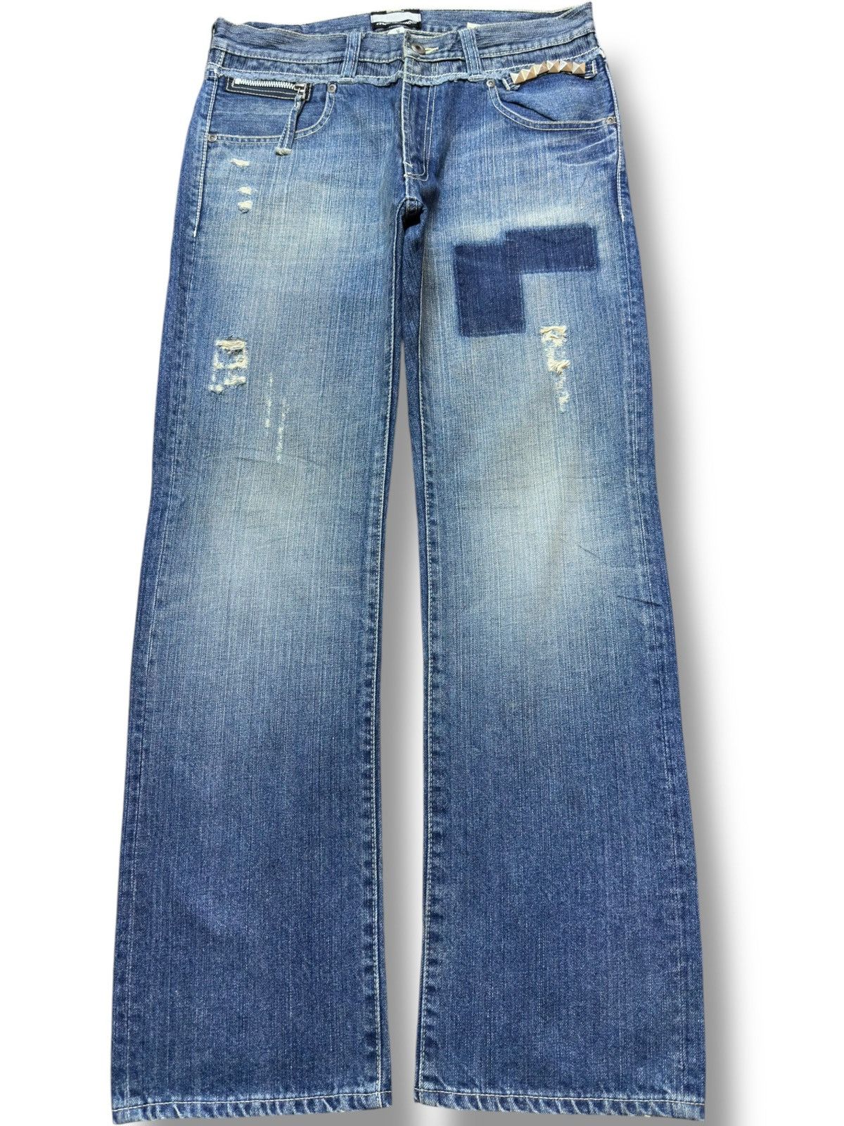 Montage Vintage Montage Studded Evisu Style Denim Size US 32 / EU 48 - 1 Thumbnail