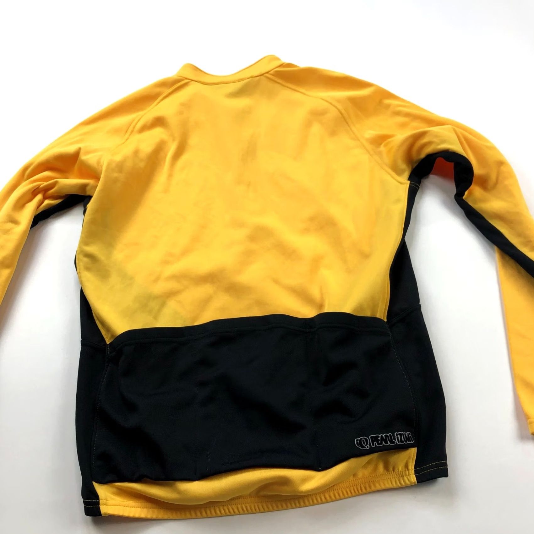 PEARL iZUMi Pearl Izumi Mens Medium Polyester Cycling Full Zip Jacket Yellow Black Jacket Windbreaker Pockets Zipped Pockets Sports Bike 80s Vintage No Mens Size US M / EU 48-50 / 2 - 5 Thumbnail