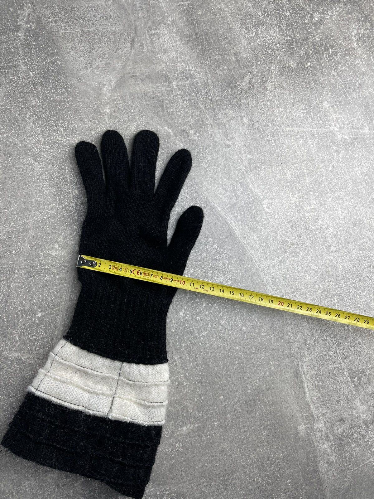 Other Save the Queen Luxury Italian Wool Blend Knit Gloves Black Size ONE SIZE - 7 Thumbnail