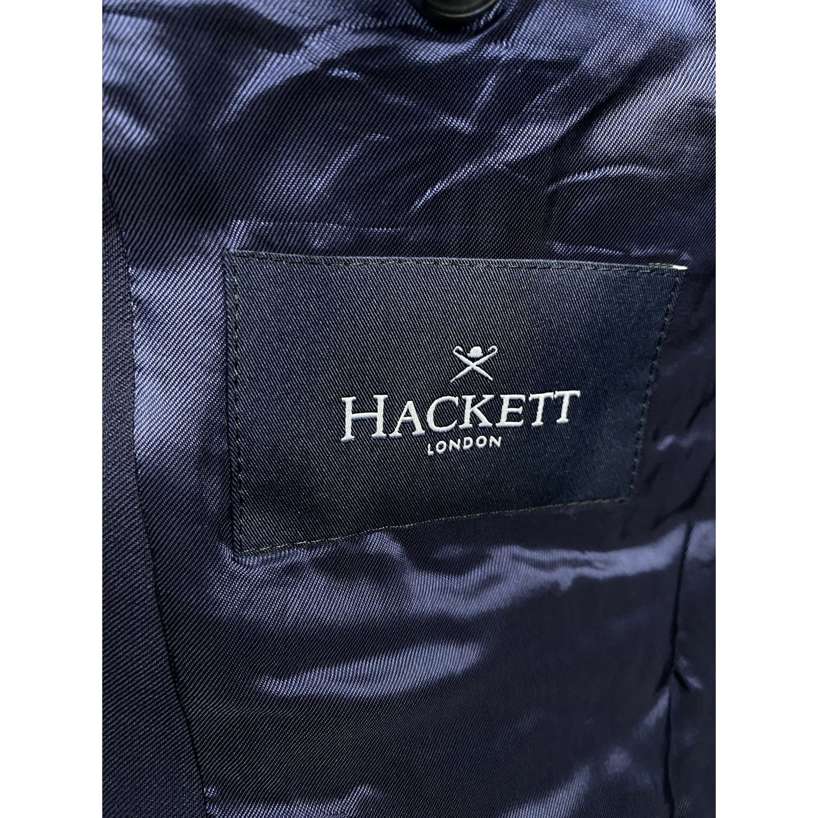 Hackett Hackett RECENT Men`s Blue Slim Fit Wool 2 Piece Suit Size 38 Size 38R - 10 Thumbnail