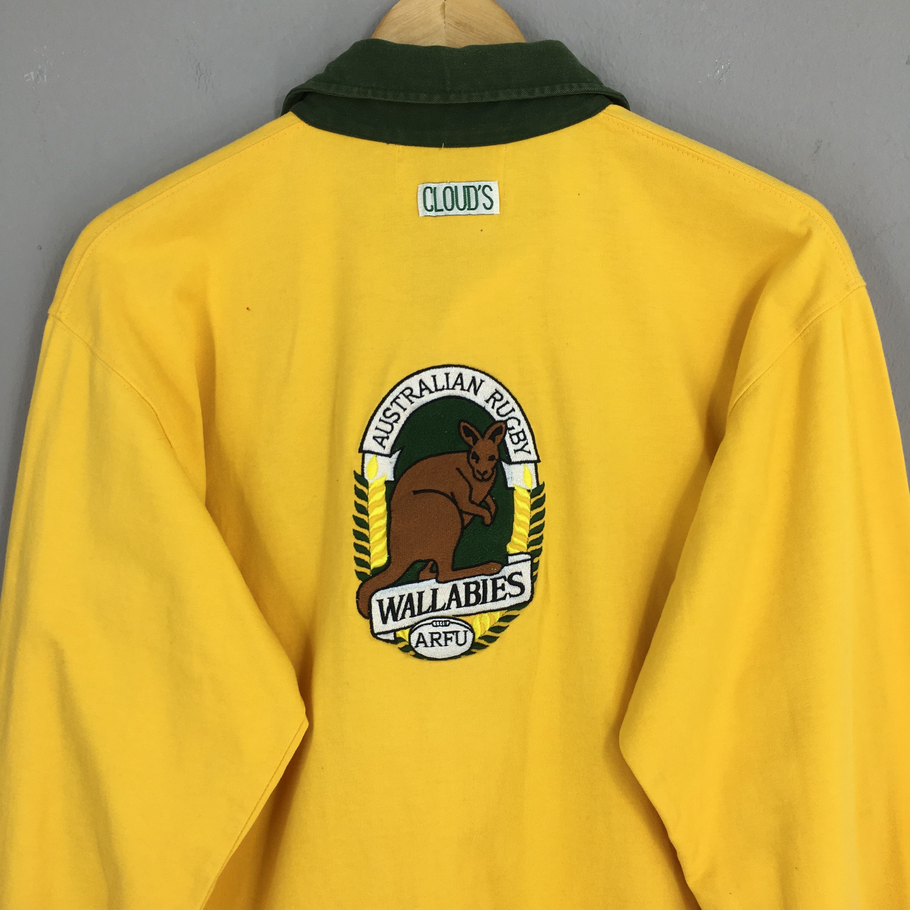 Canterbury of New Zealand × Man Made In Australia Vintage Australian World Rugby Yellow Polo Shirt Large Size US L / EU 52-54 / 3 - 7 Thumbnail