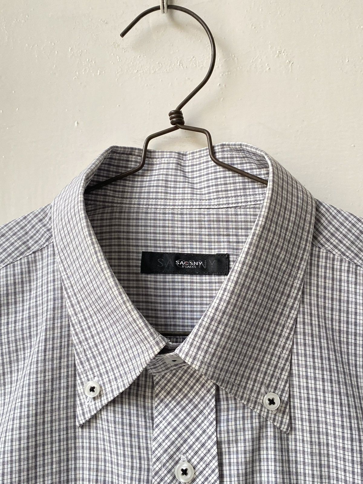 Yohji Yamamoto Yohji Yamamoto SACSNY Y’SACCS Plaid Shirt Size US L / EU 52-54 / 3 - 5 Thumbnail