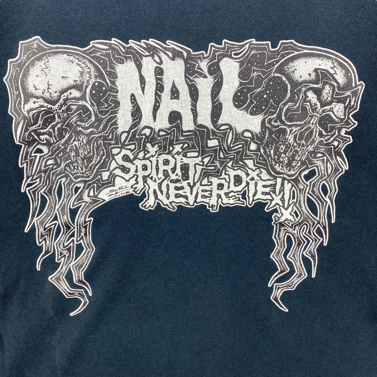 Vintage Vintage NAIL Spirit Never Die Gore Graphic Longsleeve Tee Size US S / EU 44-46 / 1 - 2 Thumbnail