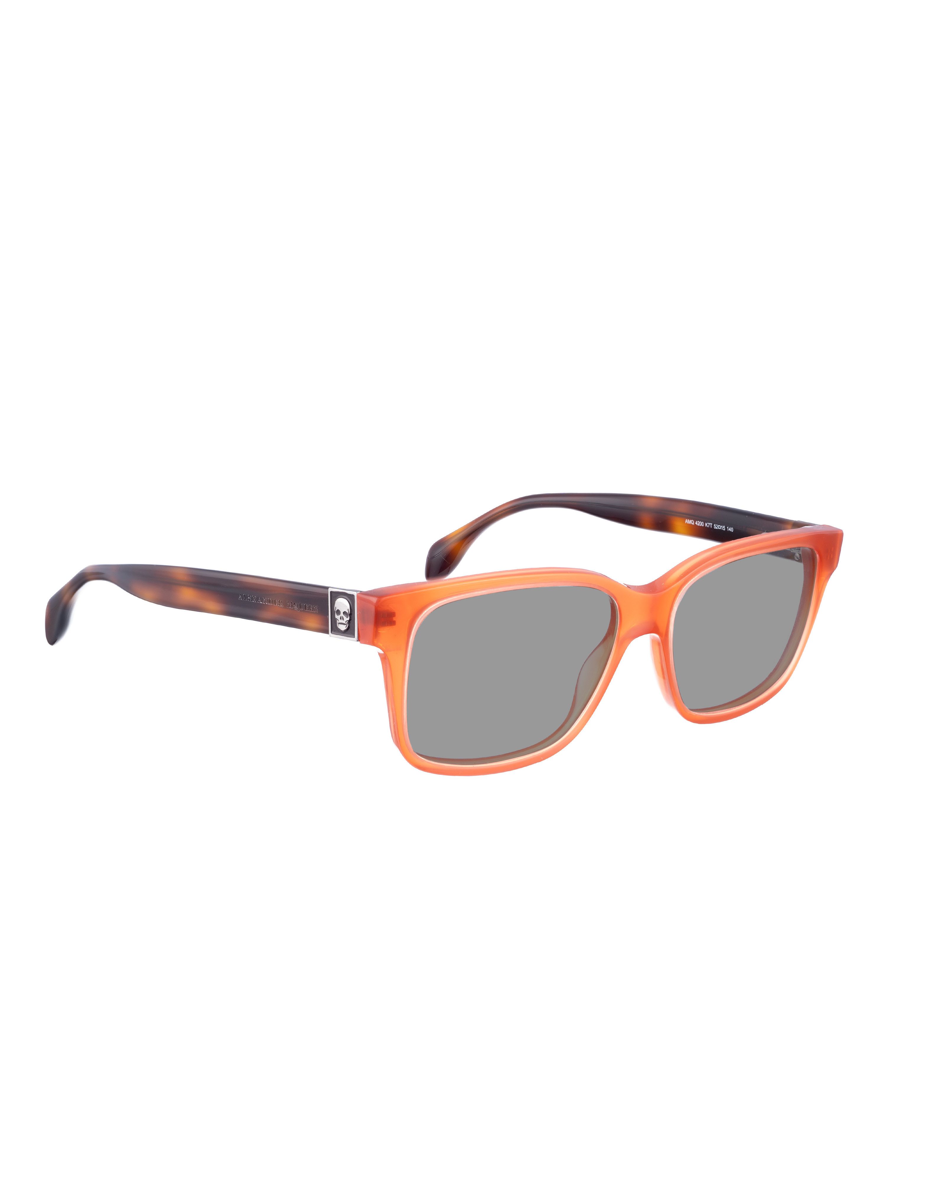 Alexander McQueen Alexander McQueen 00s Bold Havana and Orange Sunglasses Size ONE SIZE - 1 Thumbnail