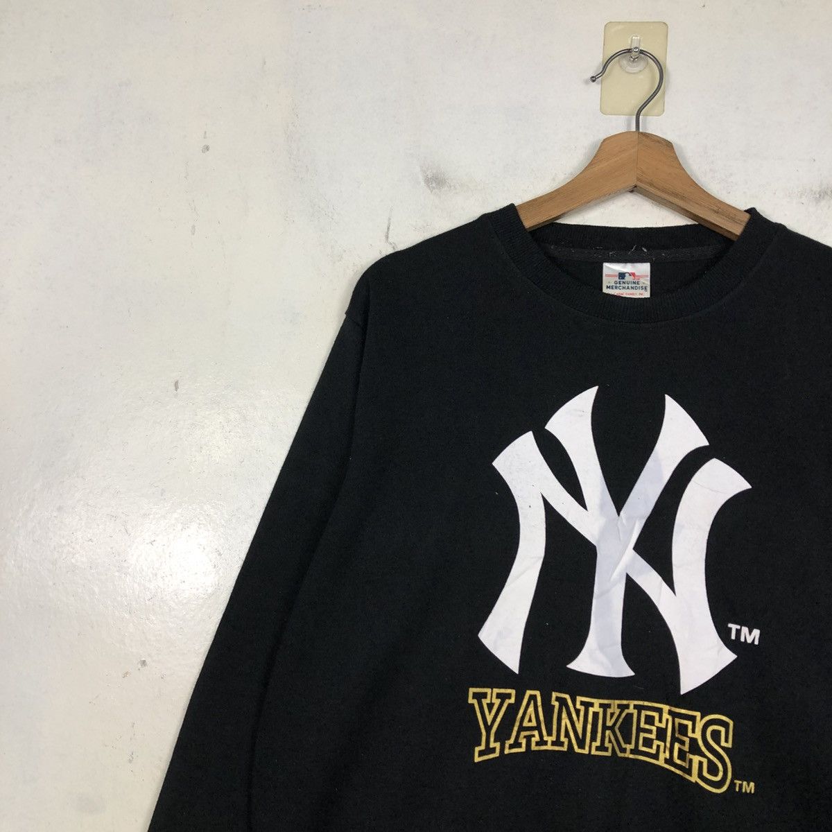 New York Yankees 📌Vintage Sweatshirt New York Yankees Mlb Big Logo Size US L / EU 52-54 / 3 - 9 Thumbnail