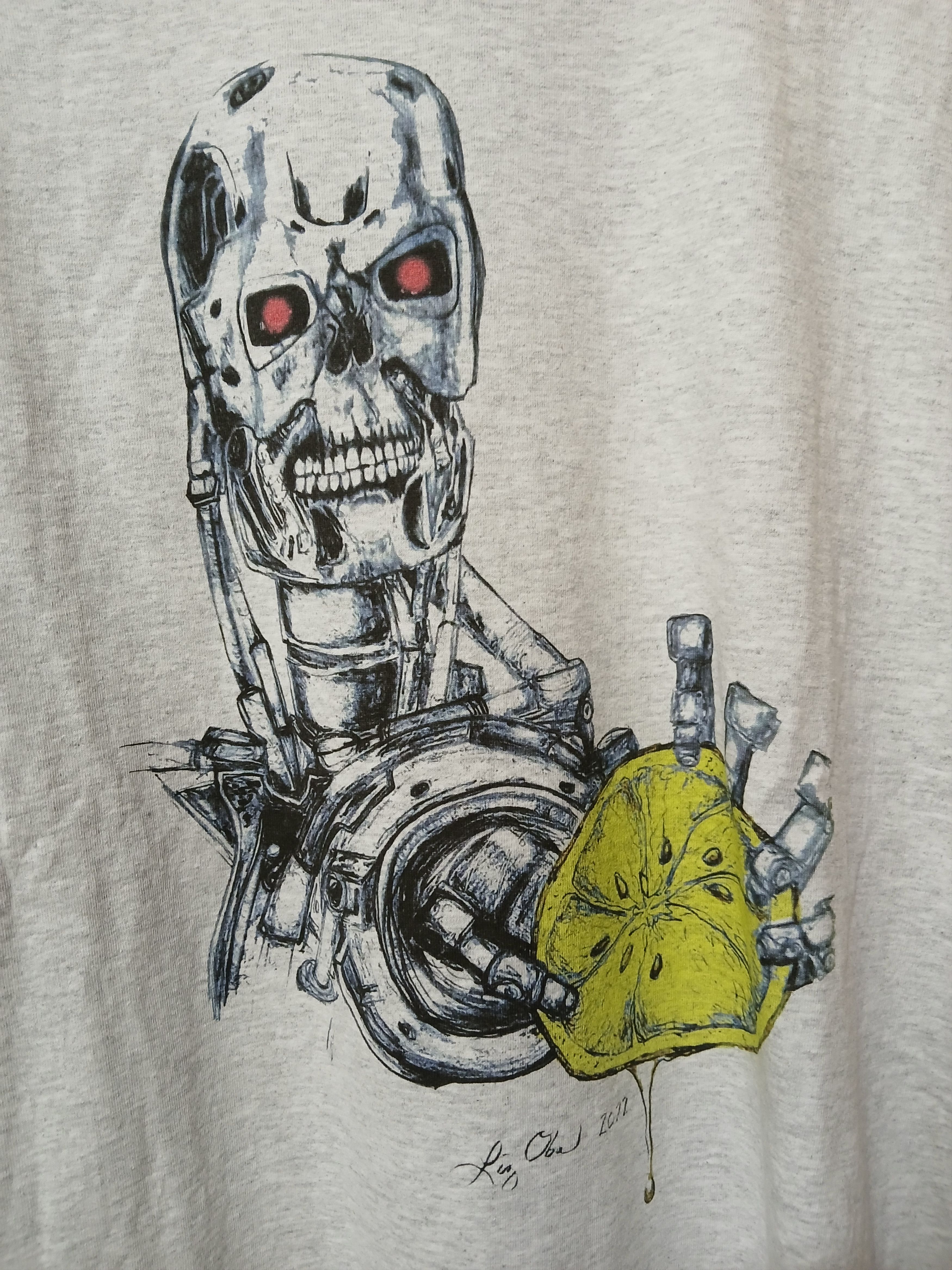 Vintage Vintage 00s Parody Terminator T800-E-LEMON-ATOR T-shirt Size US XL / EU 56 / 4 - 2 Thumbnail