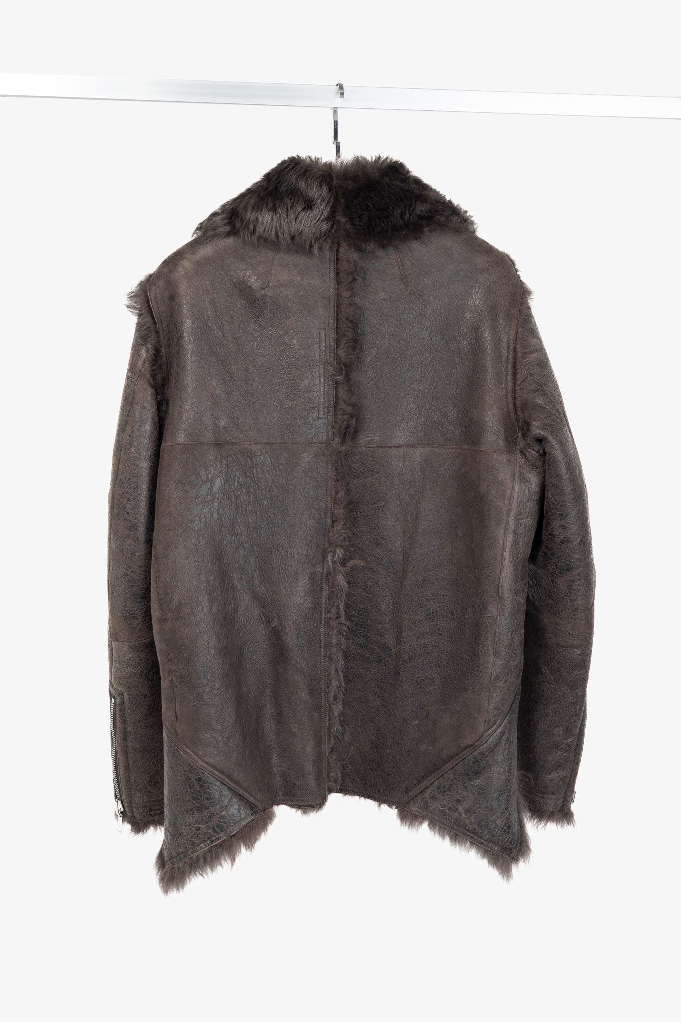 Rick Owens Rick Owens FW25 Concordians Exploder Fur & Leather Jacket Size S / US 4 / IT 40 - 2 Thumbnail
