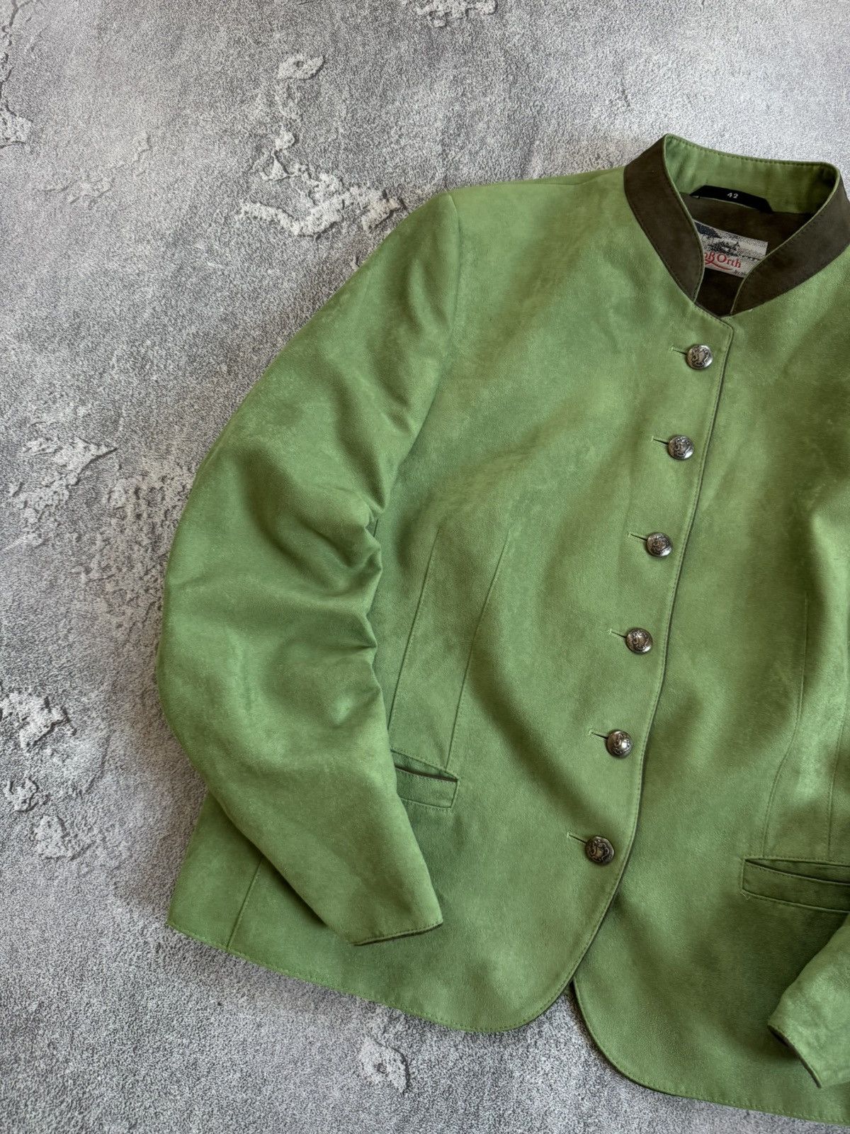 Designer Schlob Orth by allwerk 42size blazer jacket suede style Size M / US 6-8 / IT 42-44 - 3 Thumbnail