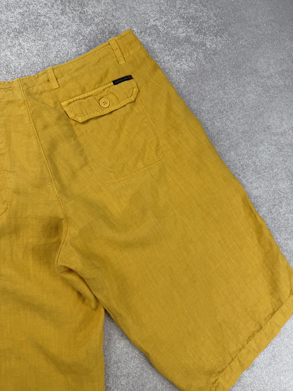 Corneliani Corneliani ID Yellow Linen Shorts Men’s Size 52 Size US 34 / EU 50 - 11 Thumbnail