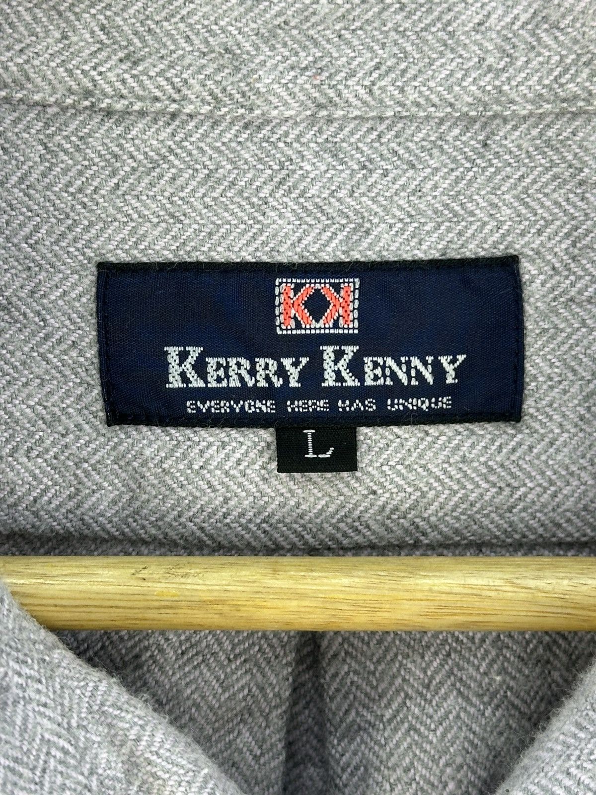 Japanese Brand Kerry Kenny Herringbone Twill HBT Flannel Shirt Size US XL / EU 56 / 4 - 11 Thumbnail