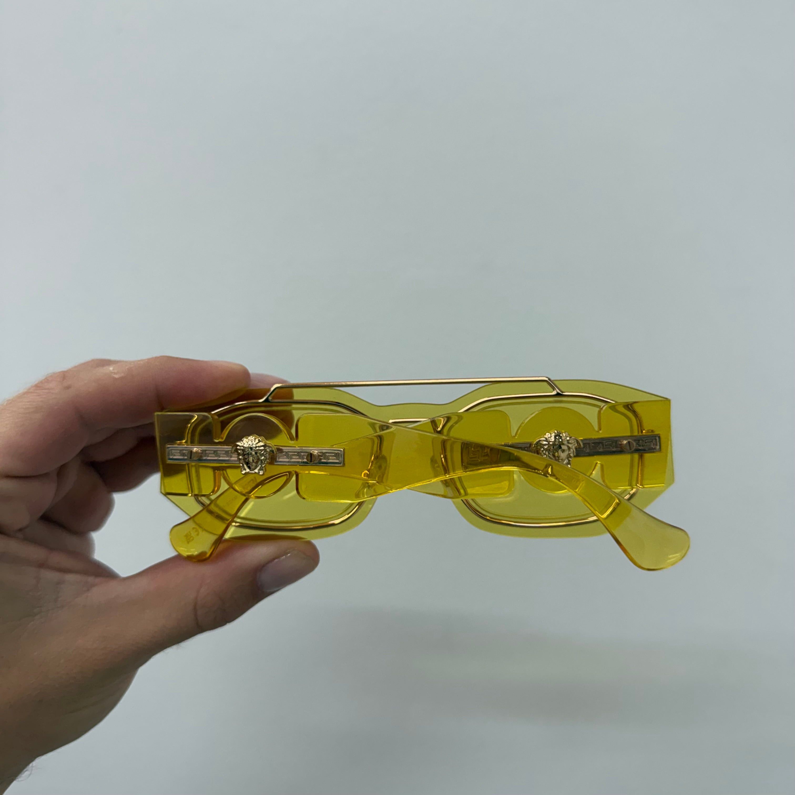 Versace Versace Yellow Medusa Biggie Glasses Size ONE SIZE - 2 Thumbnail