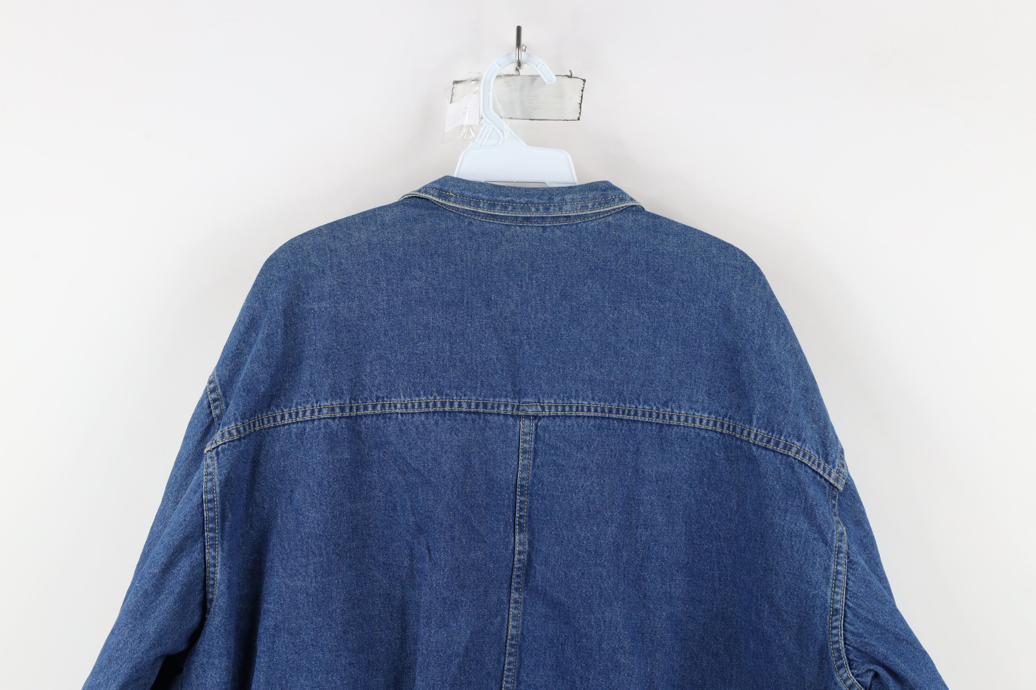 Vintage Vintage 70s Cherokee Denim Jean Bomber Jacket Blue USA Size XL / US 12-14 / IT 48-50 - 11 Thumbnail