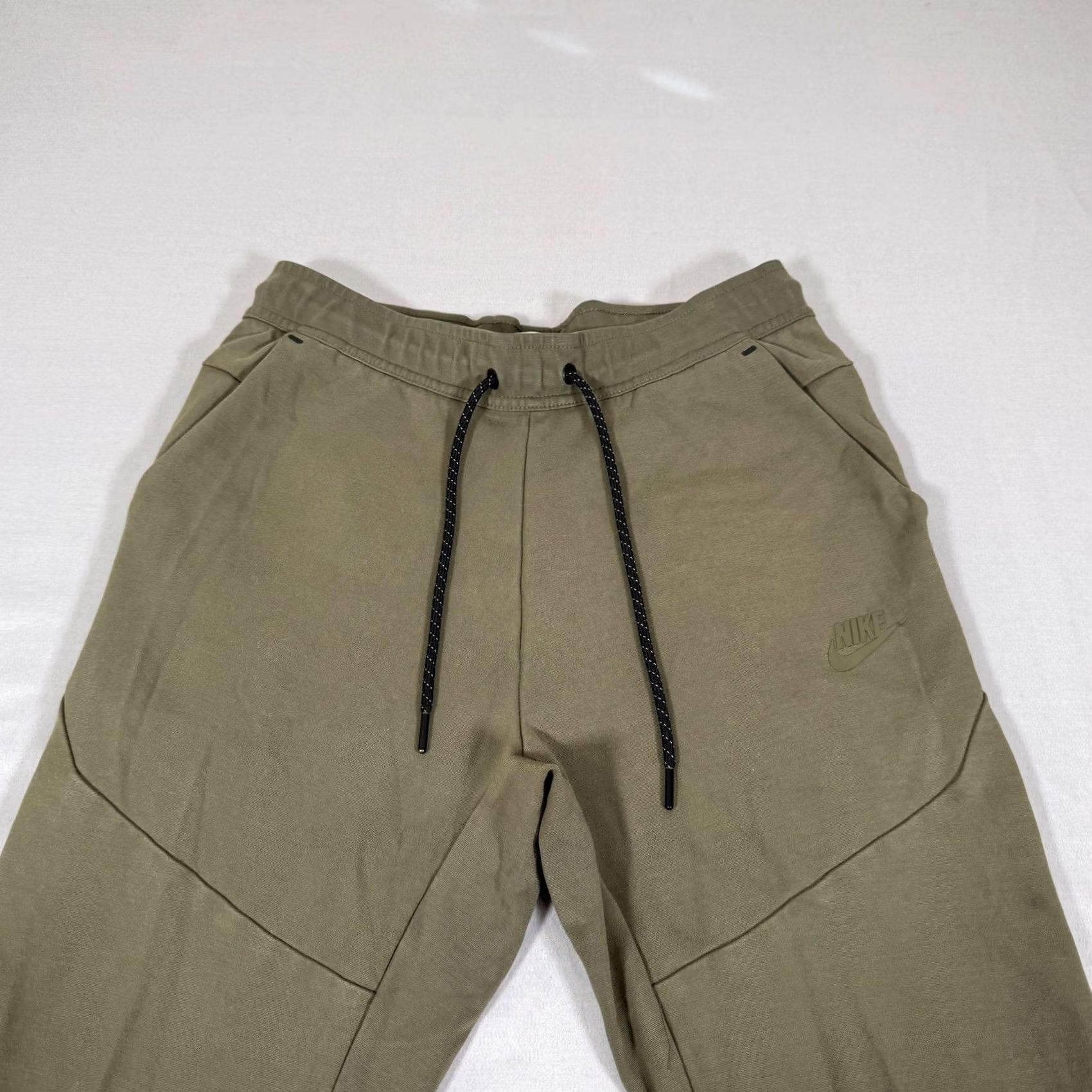 Nike Nike Tech Fleece Jogger Pants Men Small Green Athletic Slim Knit with Pockets Elastic Waist Size US 29 - 2 Thumbnail
