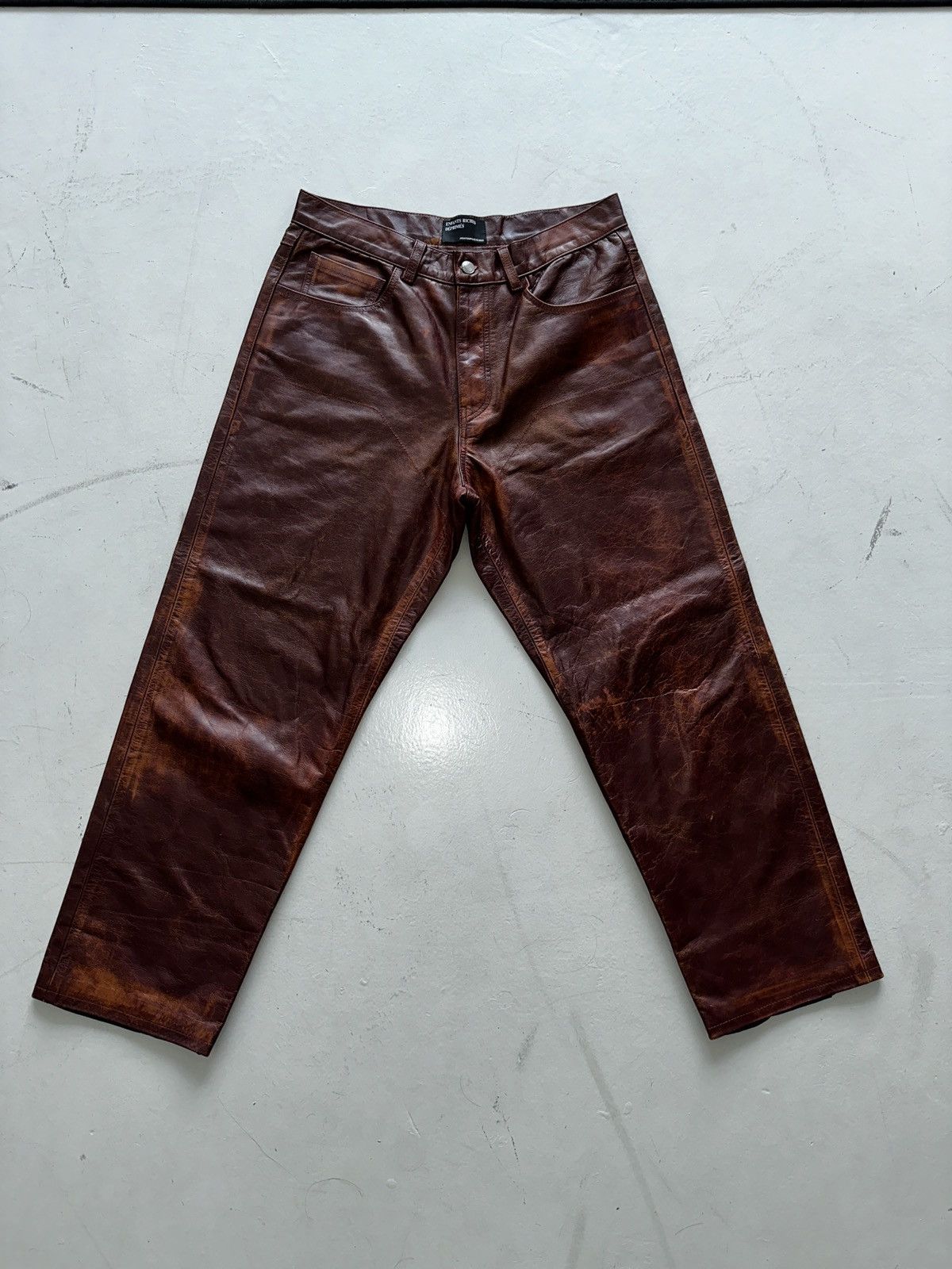 image of Enfants Riches Deprimes Enfants Riches Déprimés Leather Pants in Red, Men's (Size 36)