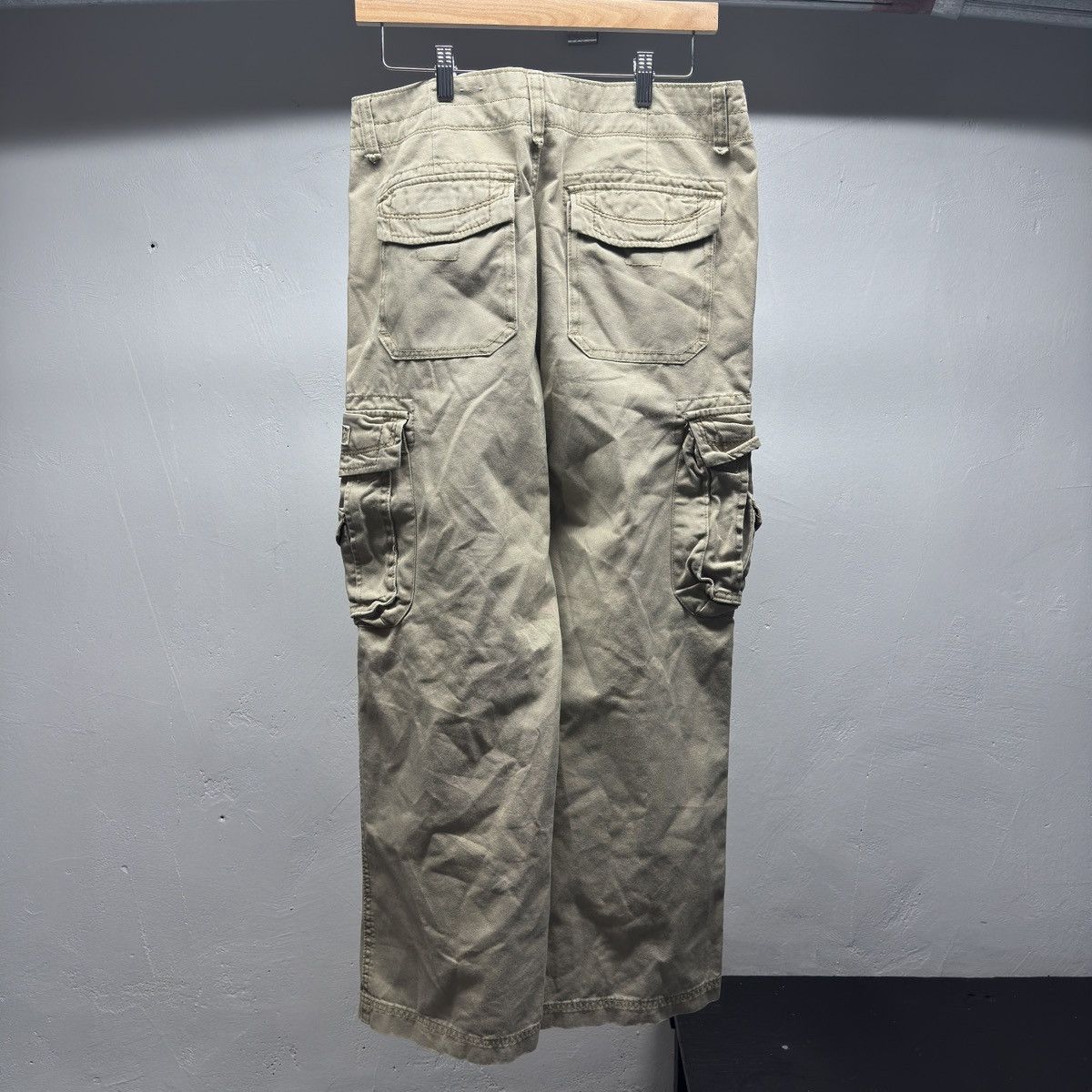Vintage Y2K Faded Beige Cargo Pants ERD Grunge Skater Raimundo Size US 32 / EU 48 - 2 Thumbnail