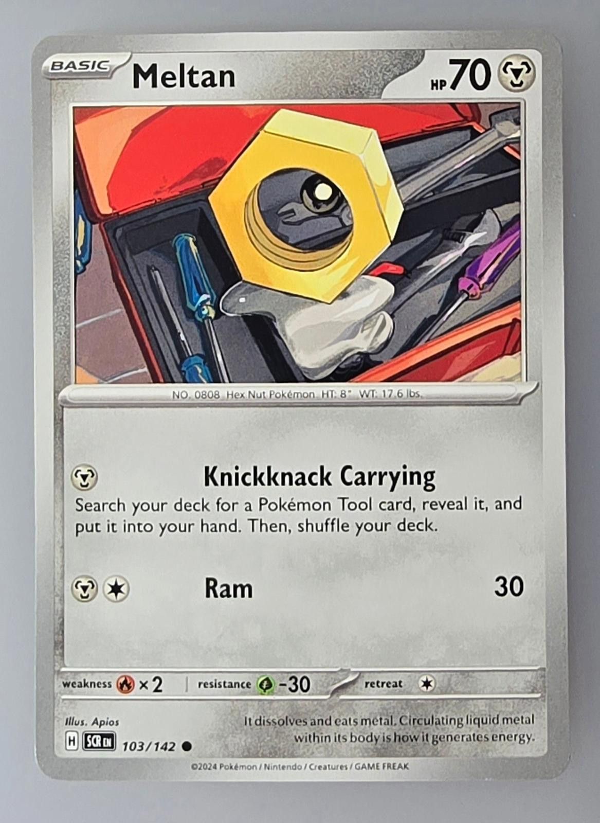 Pokemon Meltan trading card from the Pokémon Size ONE SIZE - 1 Thumbnail