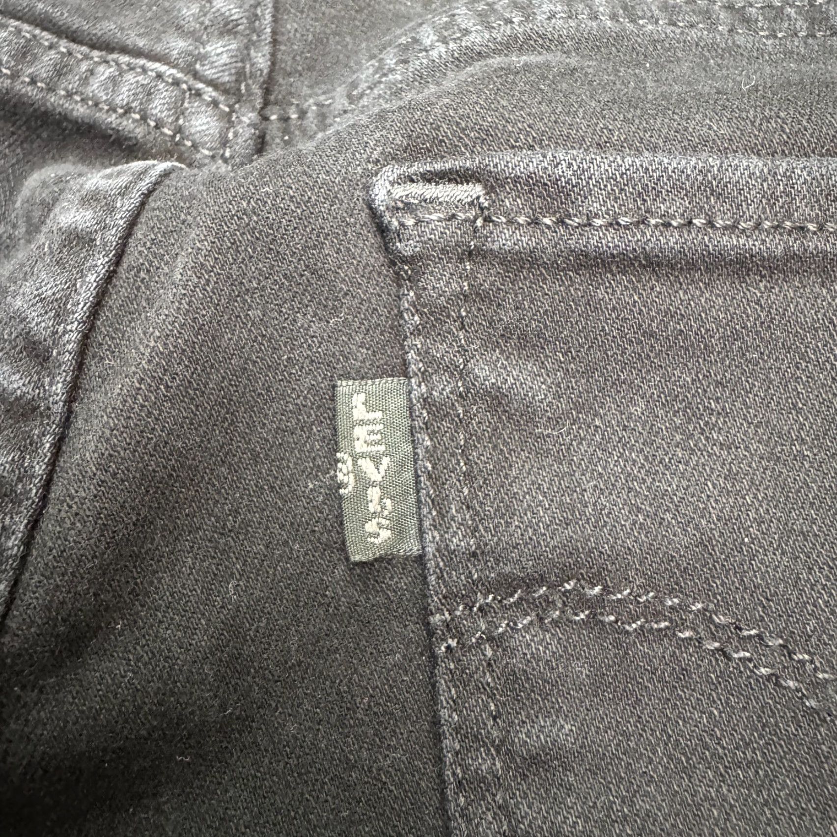 Levi's Levi's 724 High Rise Straight Crop Jeans Womens 25 Black Distressed Casual Size 42" / US 20 - 5 Thumbnail