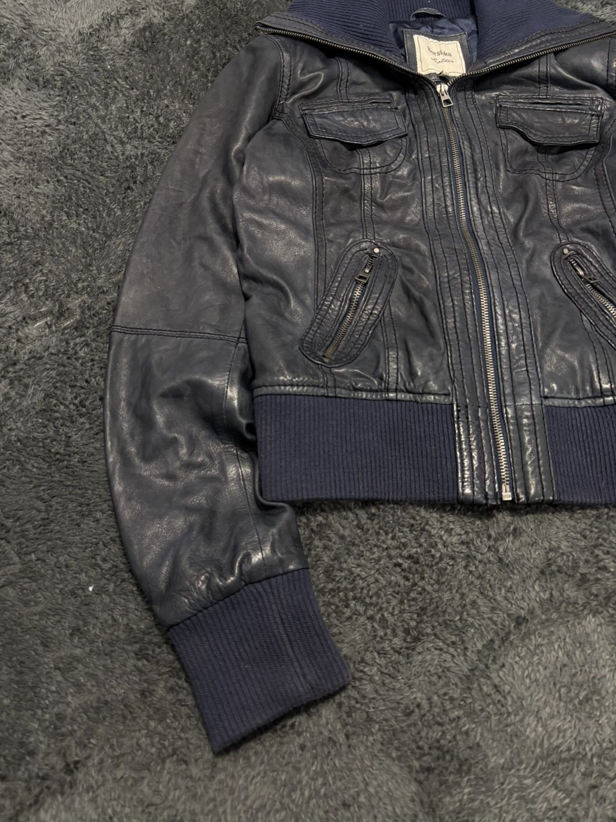 Hysteric Glamour Vintage Y2K Leather High Neck Avant Garde Jacket Size M / US 6-8 / IT 42-44 - 3 Thumbnail