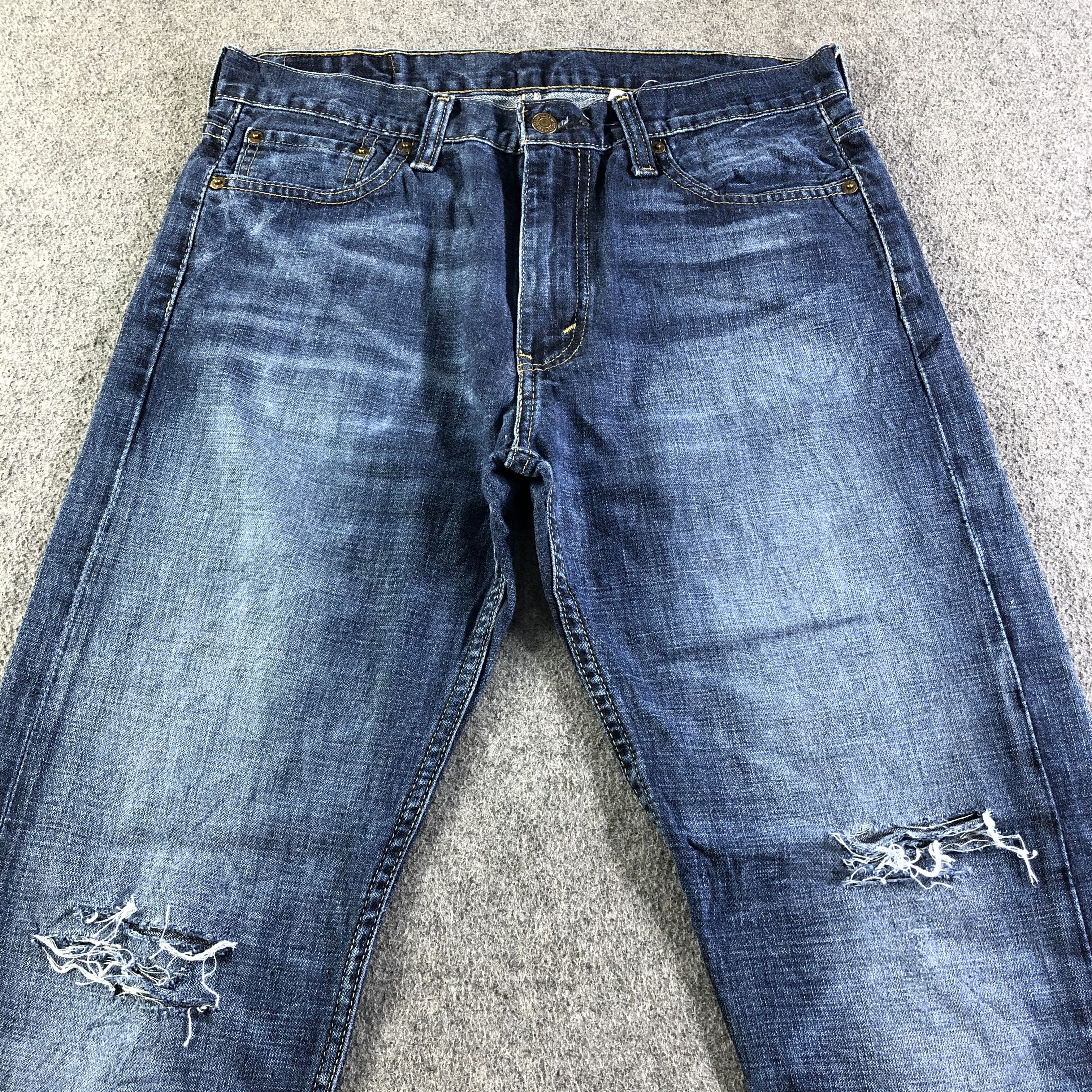 Levi's Vintage Blue Wash Levis 513 Jeans-J4432 Size US 33 - 3 Thumbnail
