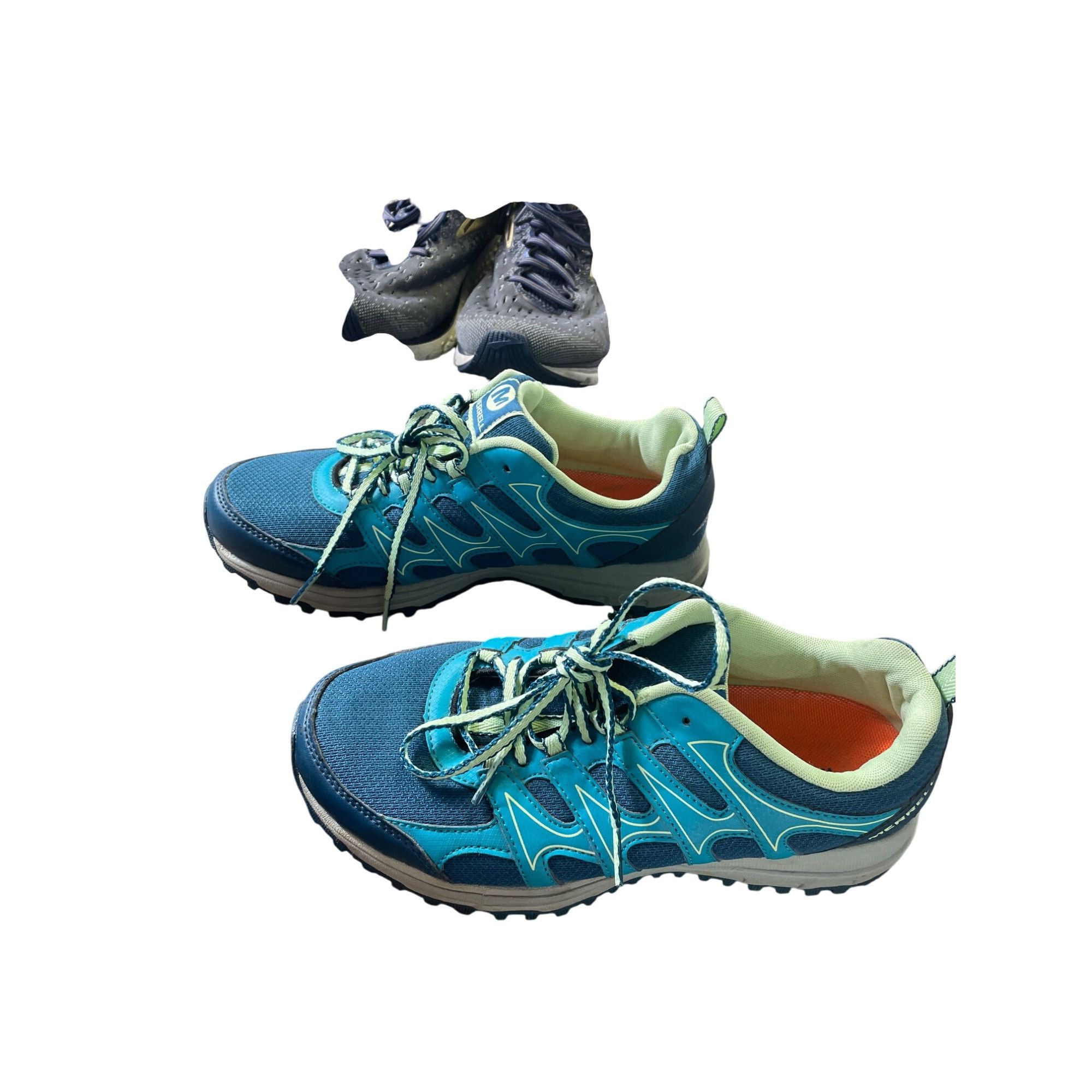 Merrell Merrell Womens Blue Green Trail Running Shoes Sneakers size Size US 8.5 / EU 41-42 - 3 Thumbnail