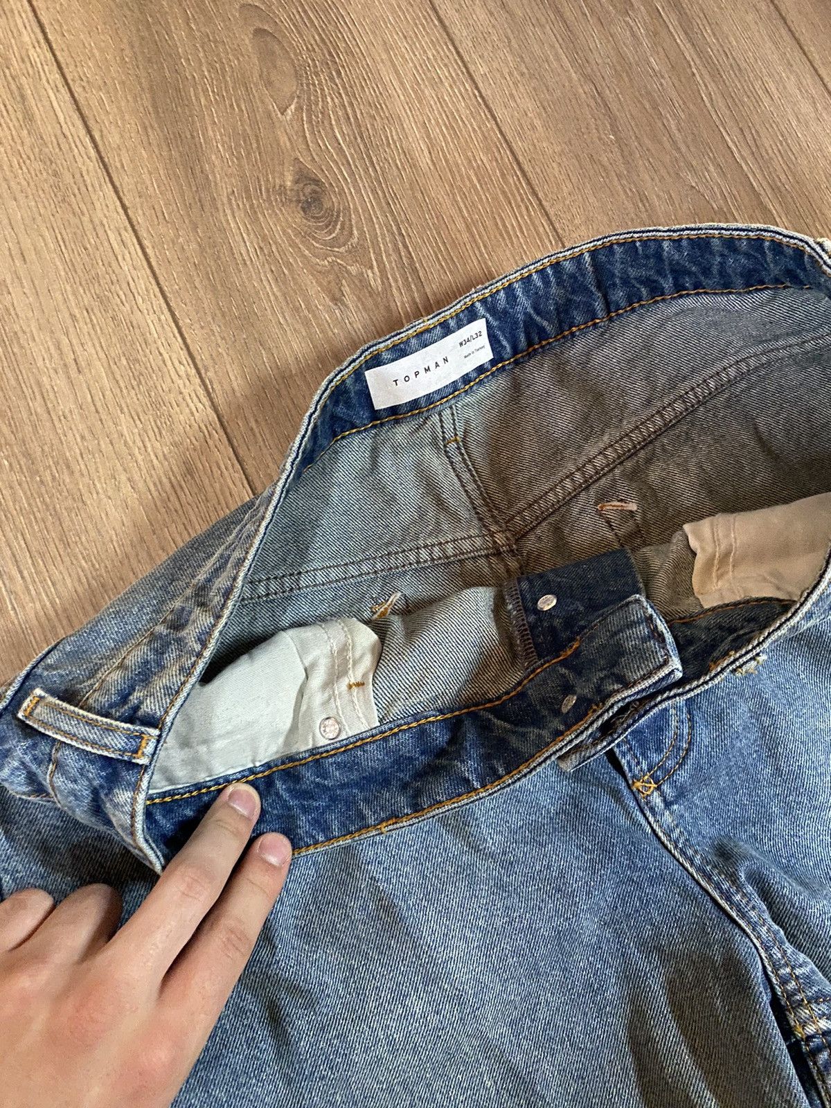 If Six Was Nine hidden season inside out baggy denim Size US 34 / EU 50 - 12 Thumbnail