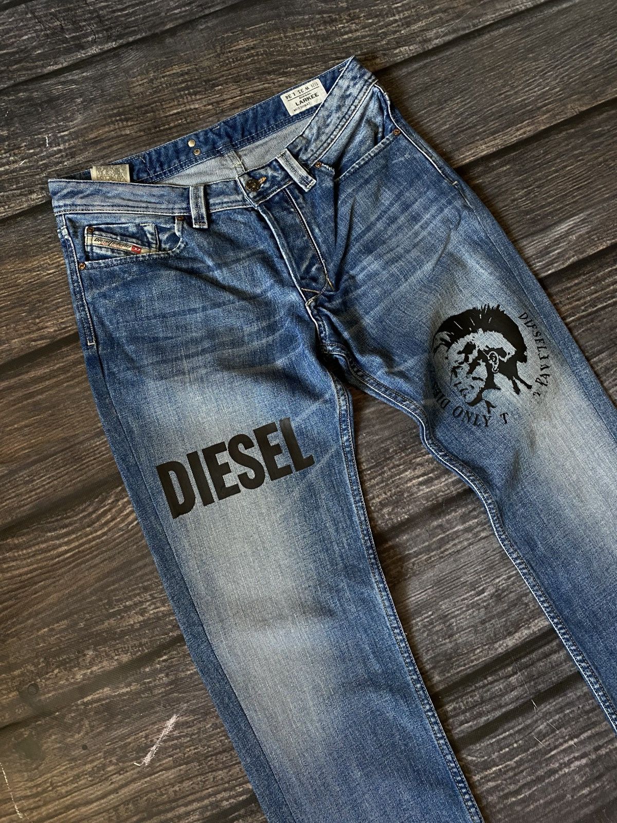 Diesel Diesel vintage Punk logo jeans denim pants Size US 31 - 2 Thumbnail
