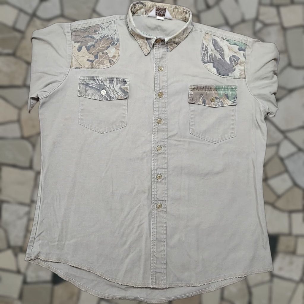 Vintage VINTAGE Clarkfield Outdoors Canvas Shirt 2XL Beige Padded Hunting Outdoor Western USA Men's Regular Size US XXL / EU 58 / 5 - 1 Thumbnail