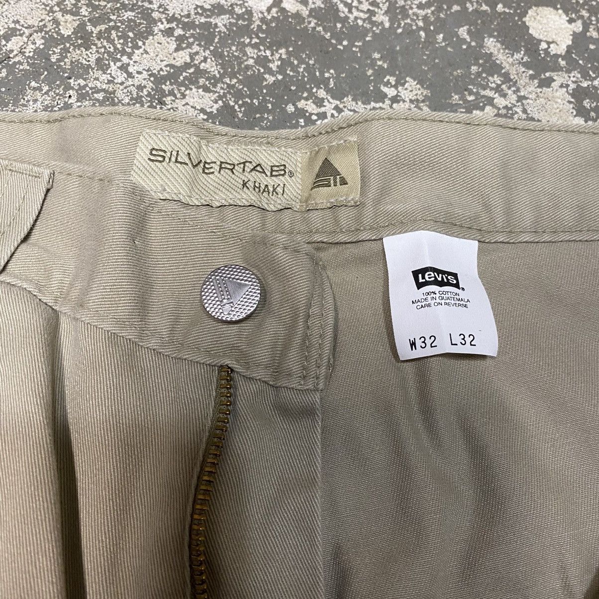 JNCO × Levi's × Vintage Vintage Levi’s SilverTab Cargo Tan Baggy Pants 90s Size US 32 / EU 48 - 3 Thumbnail
