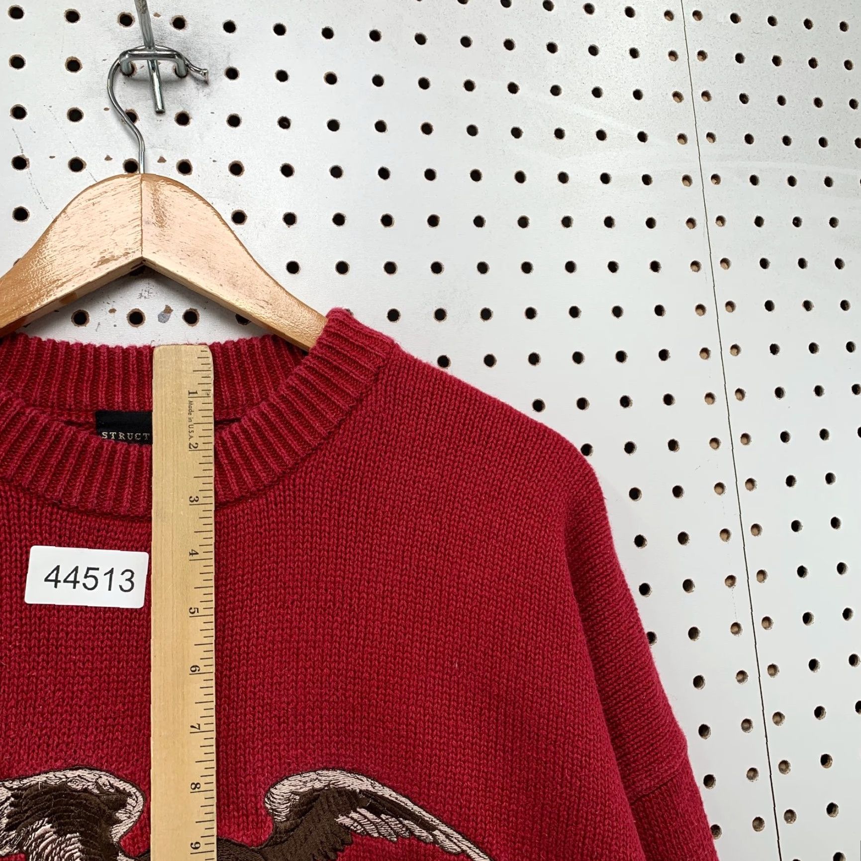 Vintage VINTAGE Structure Sweater Mens XL Eagle USA Flag Red Striped Knit Pullover Shirt Pullover Mens XL Red Eagle USA Flag Striped Knit Pullover Size US XL / EU 56 / 4 - 6 Thumbnail
