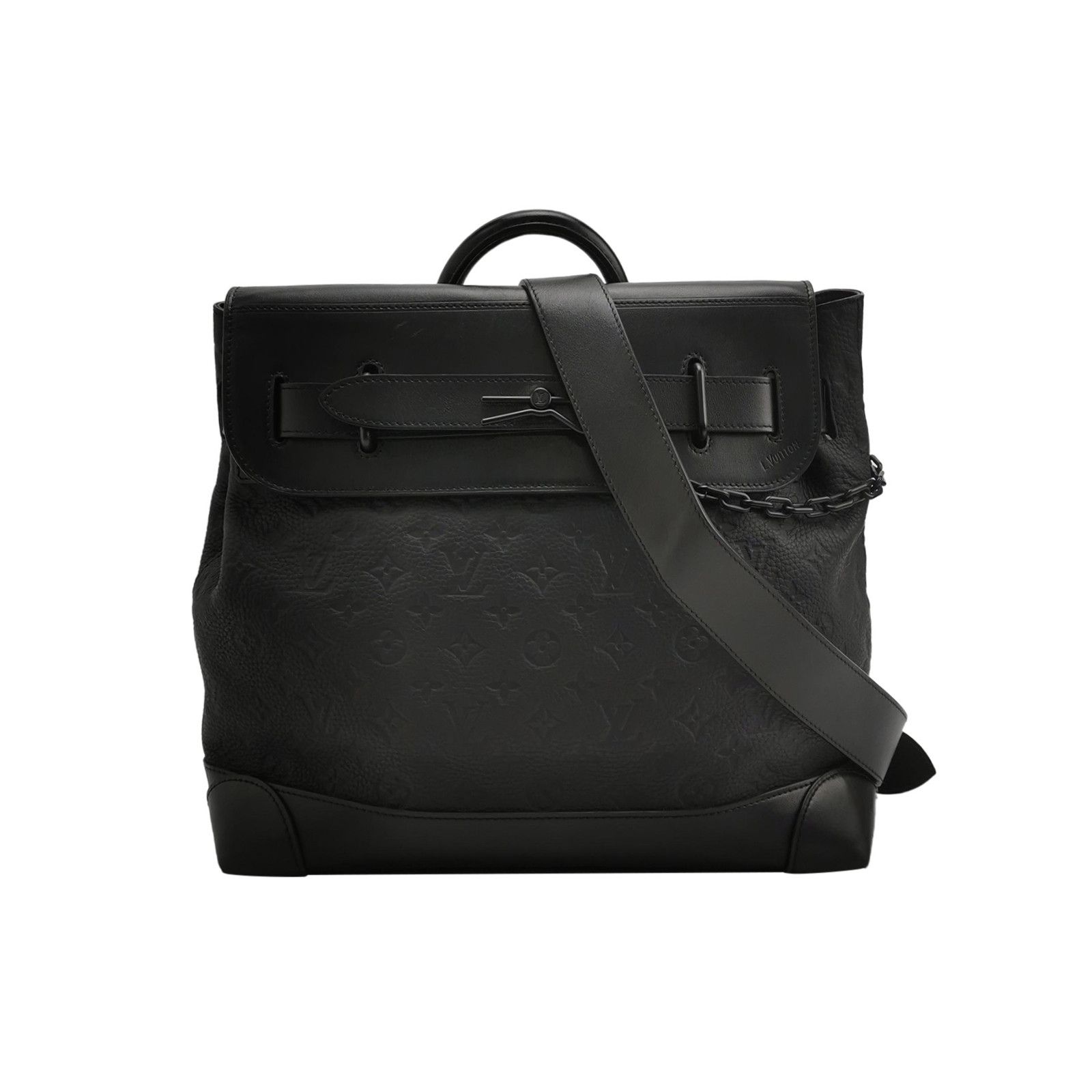 Louis Vuitton Louis Vuitton Steamer Black Embossed Crossbody Bag Size ONE SIZE - 1 Thumbnail