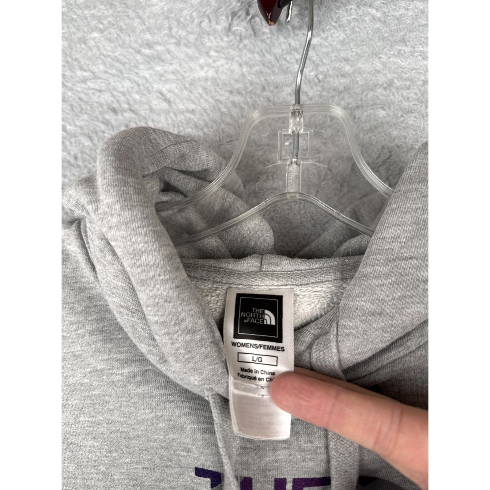 The North Face The North Face Hoodie Womens L Gray Half Dome Logo Pullover Sweatshirt Size L / US 10 / IT 46 - 7 Thumbnail