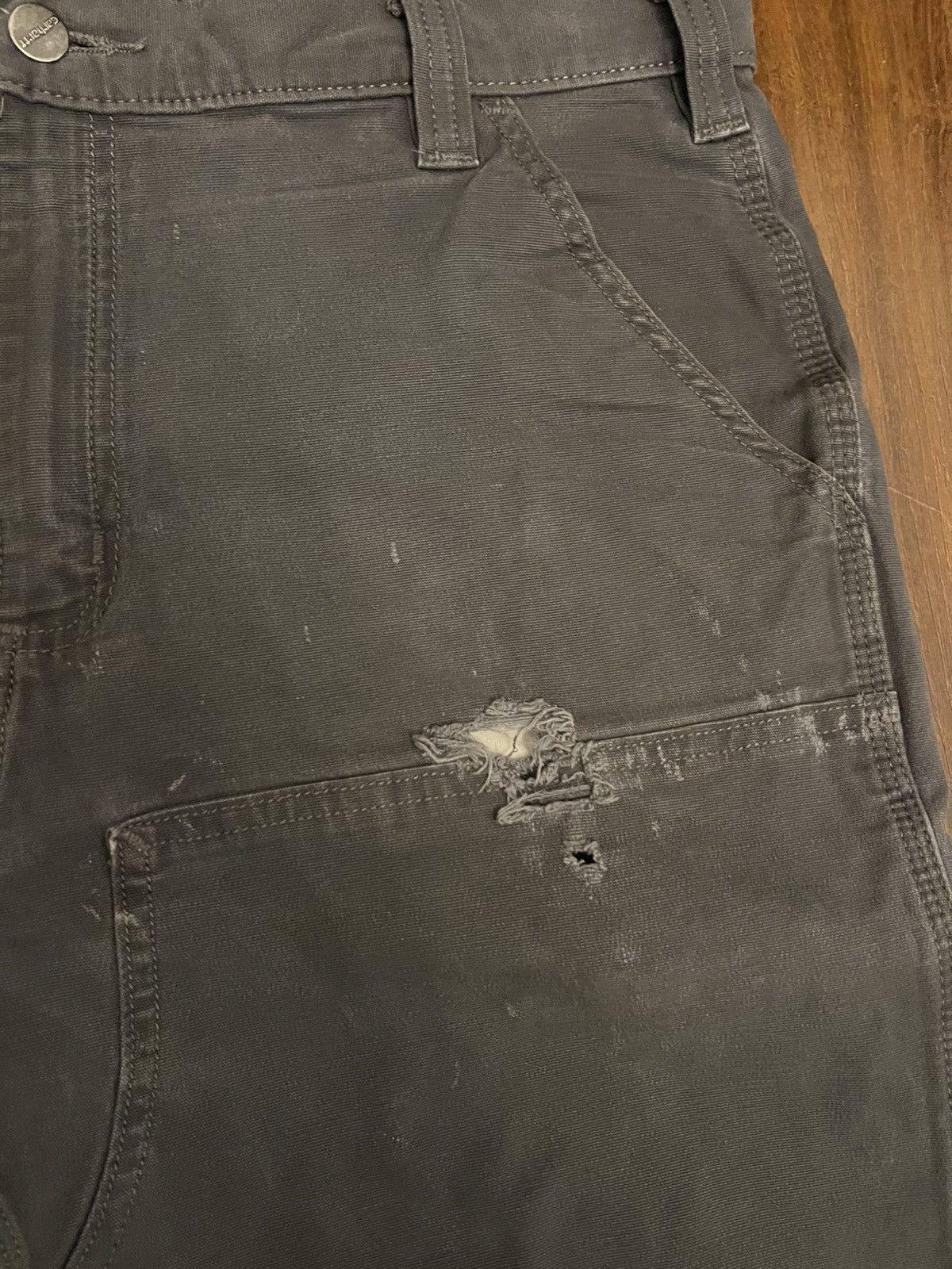 Carhartt Vintage Thrashed Carhartt Double Knee Carpenter Pants Size US 36 / EU 52 - 5 Thumbnail