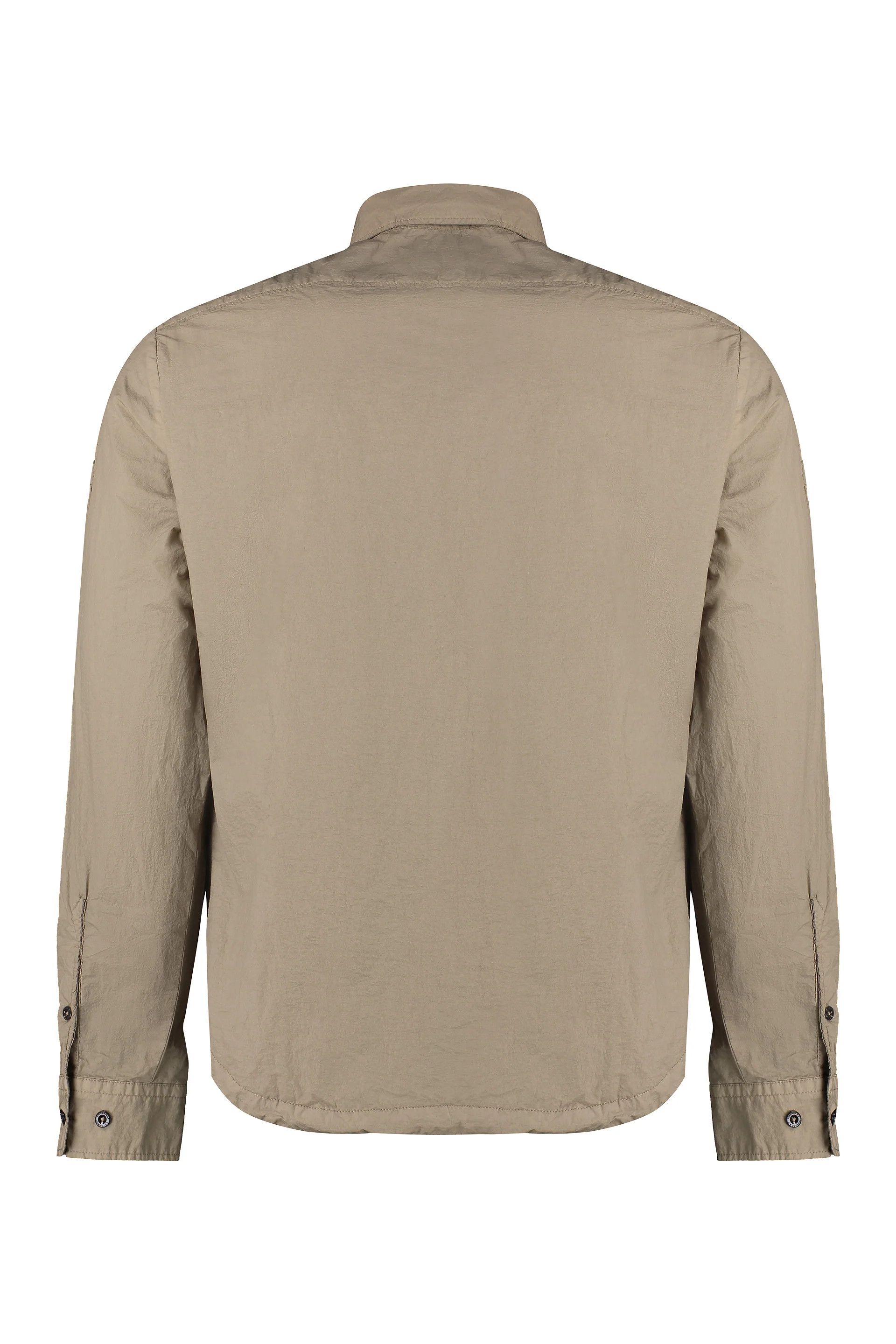 C.P. Company o1y1224 Logo Zipped Hooded Jacket in Beige Size US M / EU 48-50 / 2 - 2 Thumbnail