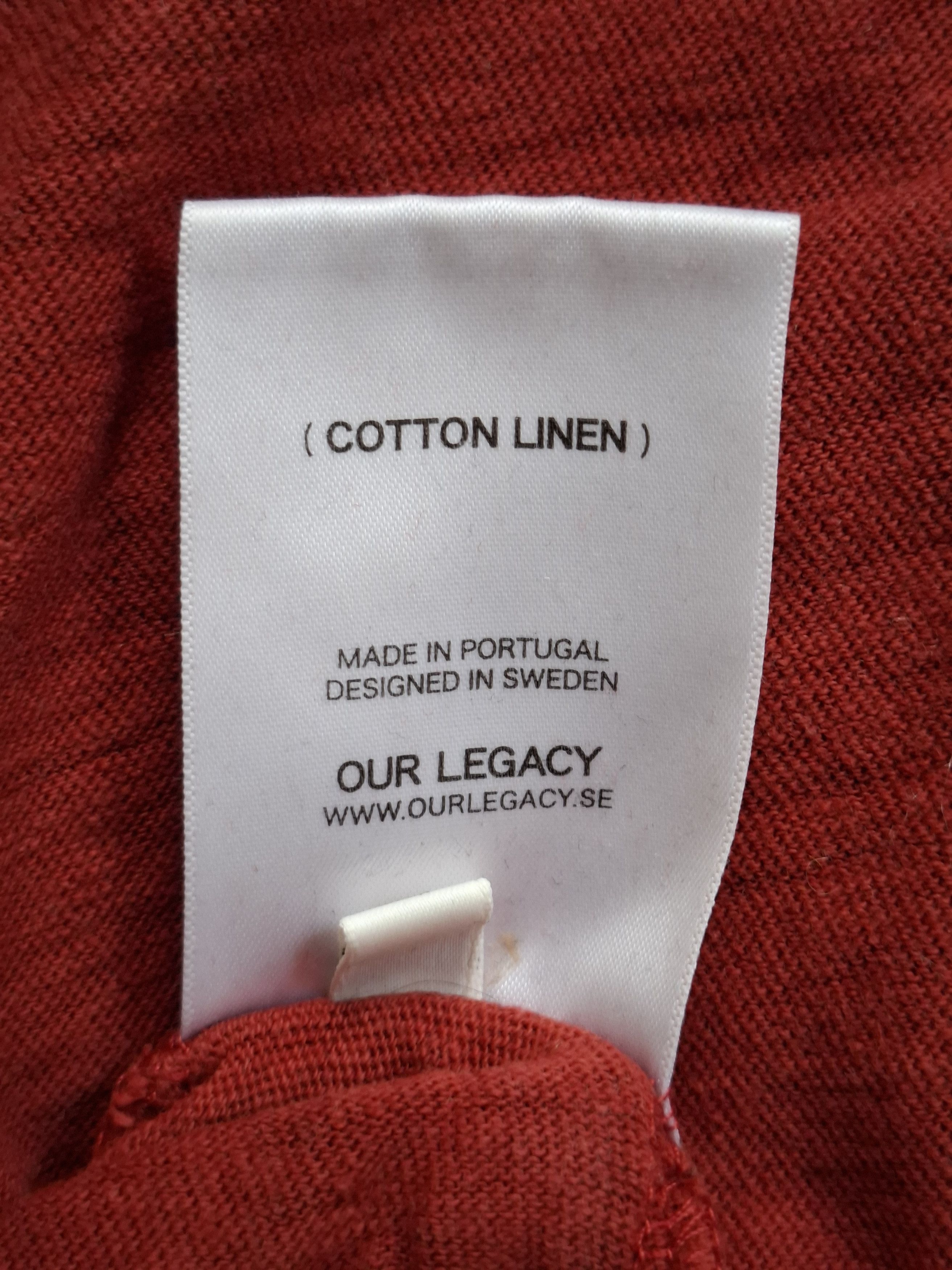 Our Legacy Rubian red Mid Sleeve t-shirt Size US S / EU 44-46 / 1 - 6 Thumbnail