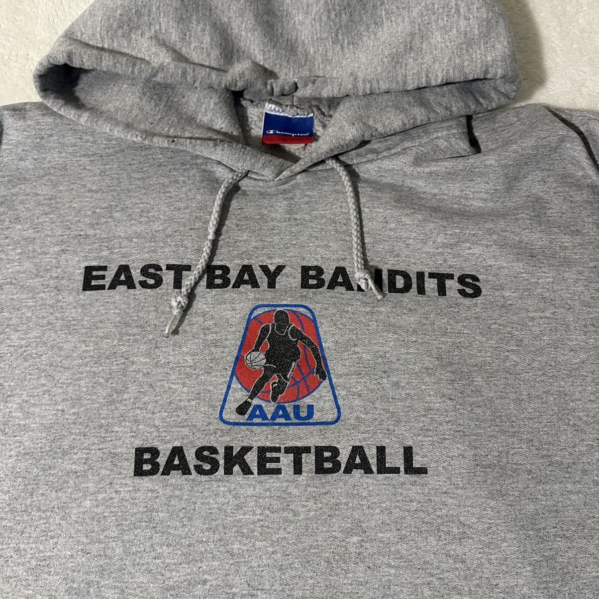 Vintage Vintage Gray Basketball Boxy Hoodie Size US XXL / EU 58 / 5 - 2 Thumbnail