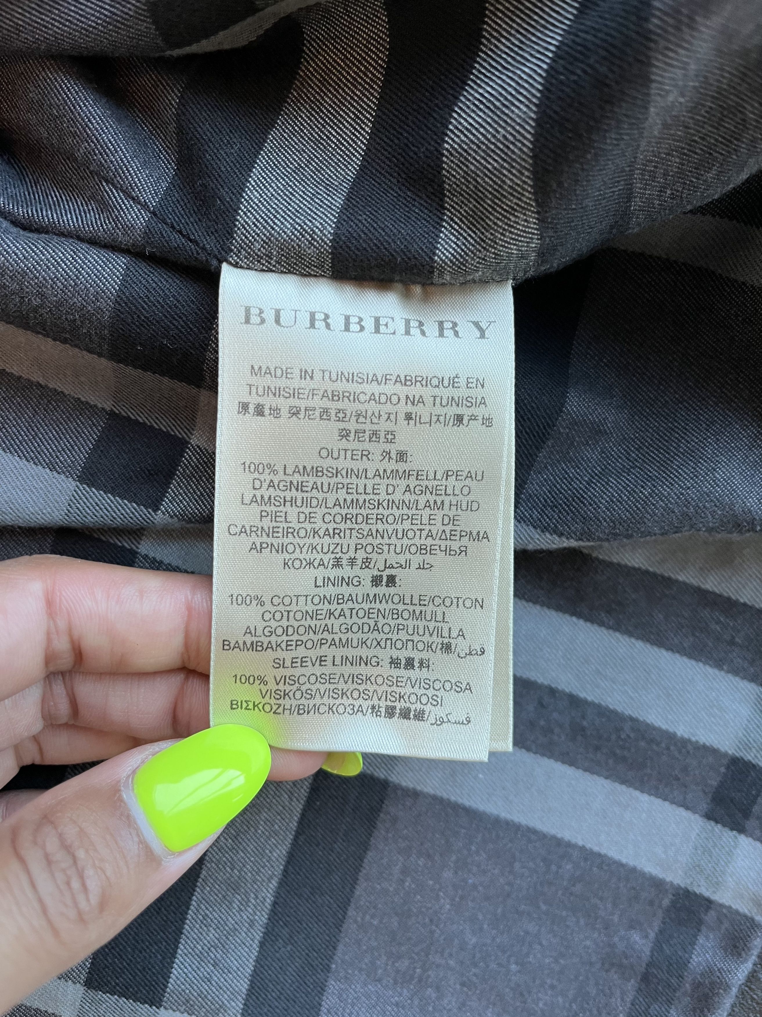 Burberry Burberry Leather Moto Jacket Size US L / EU 52-54 / 3 - 5 Thumbnail