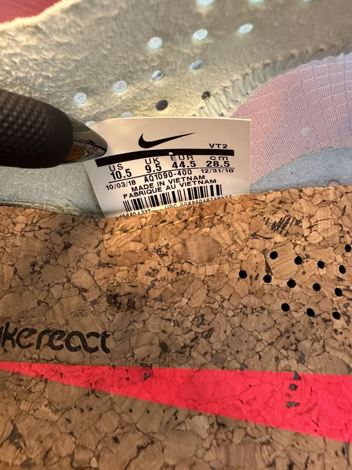 Nike Nike React Element 87 Royal Tint Blue Size US 10.5 / EU 43-44 - 6 Thumbnail