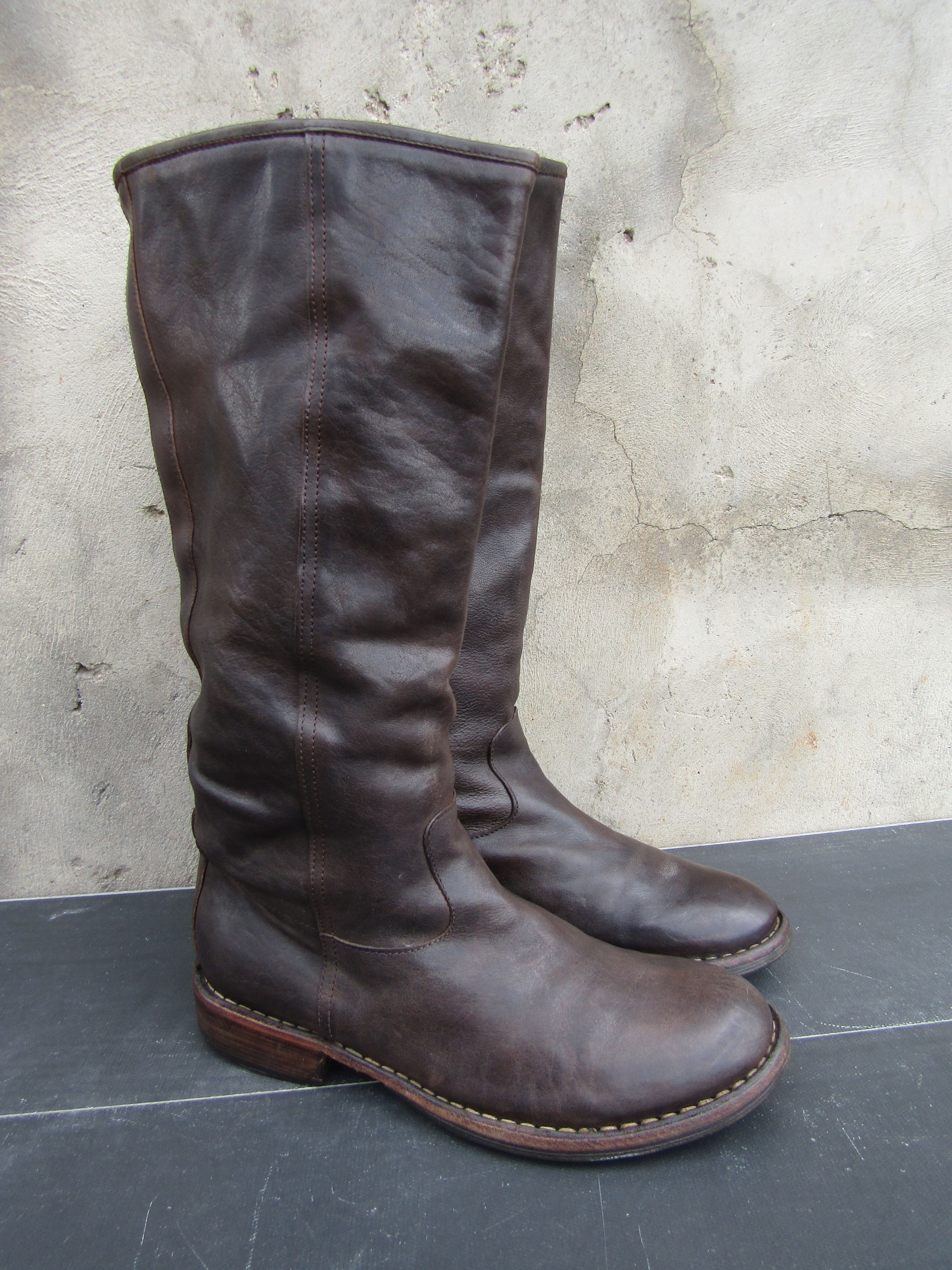 Fiorentini + Baker Fiorentini Baker Brown Tall Eli Biker Moto Riding Women's Size US 8 / IT 38 - 4 Thumbnail