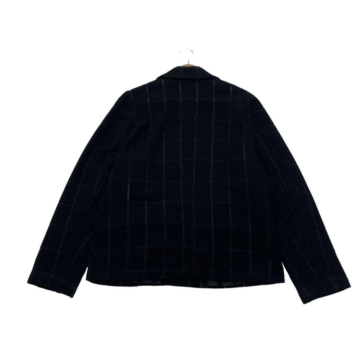 Comme des Garcons 🔥Vintage AD97 Comme Des Garcons Plaid Mesh Jacket Size L / US 10 / IT 46 - 3 Thumbnail