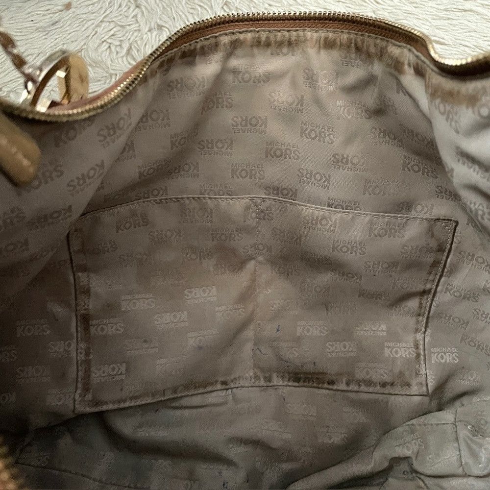 Michael Kors Michael Kors Brown Leather Hobo Shoulder Bag - M/L Size ONE SIZE - 7 Thumbnail