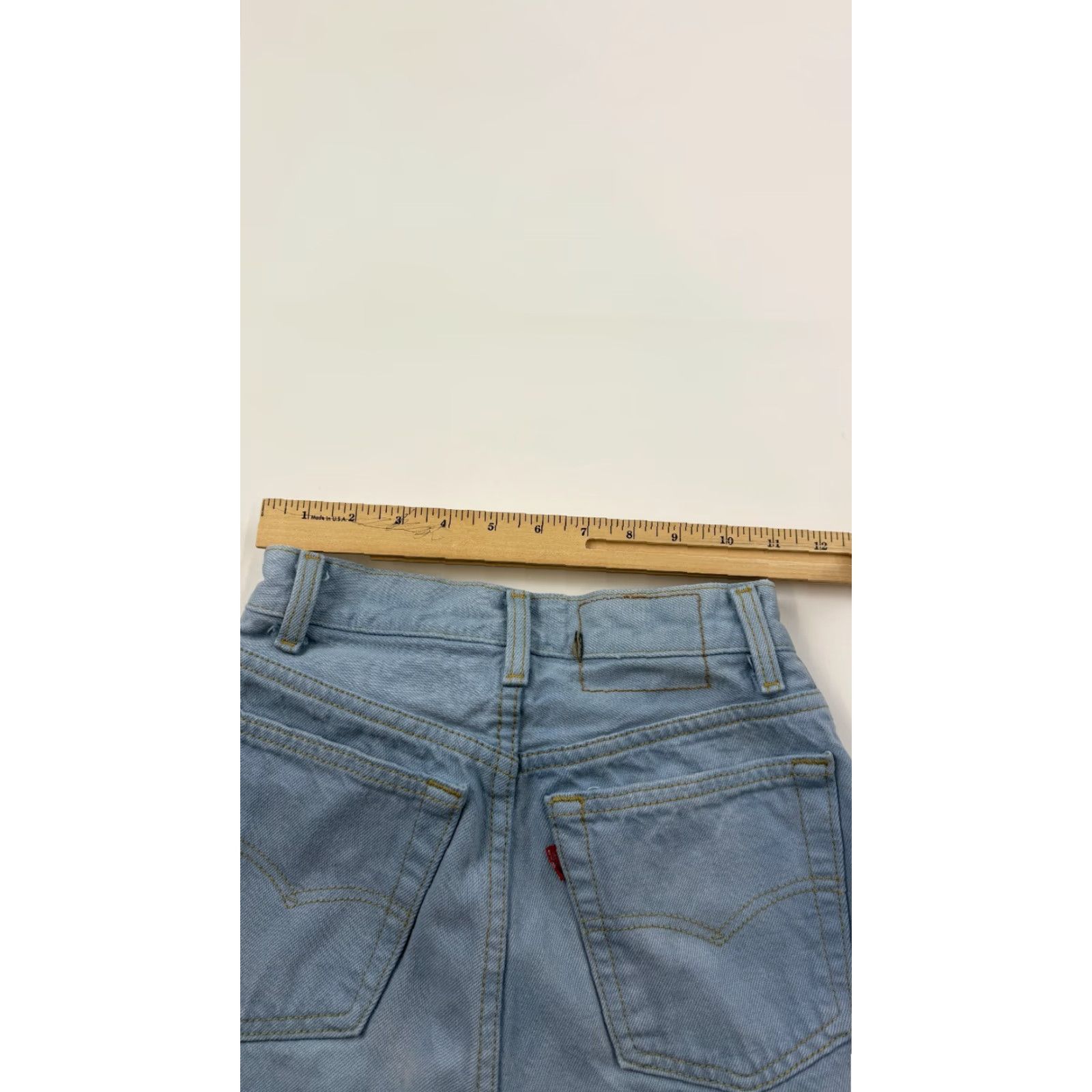 Levi's VINTAGE Levi's Jeans Womens Blue High Rise Straight Leg Raw Hem Paper Tag Red Size 27" / US 4 / IT 40 - 7 Thumbnail