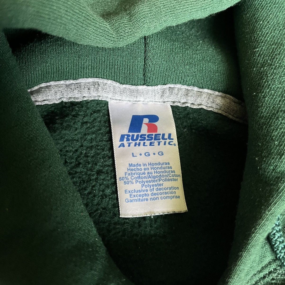 Russell Athletic Vintage 2000s Russell Athletic Logo Green Pullover Hoodie Size US L / EU 52-54 / 3 - 4 Thumbnail